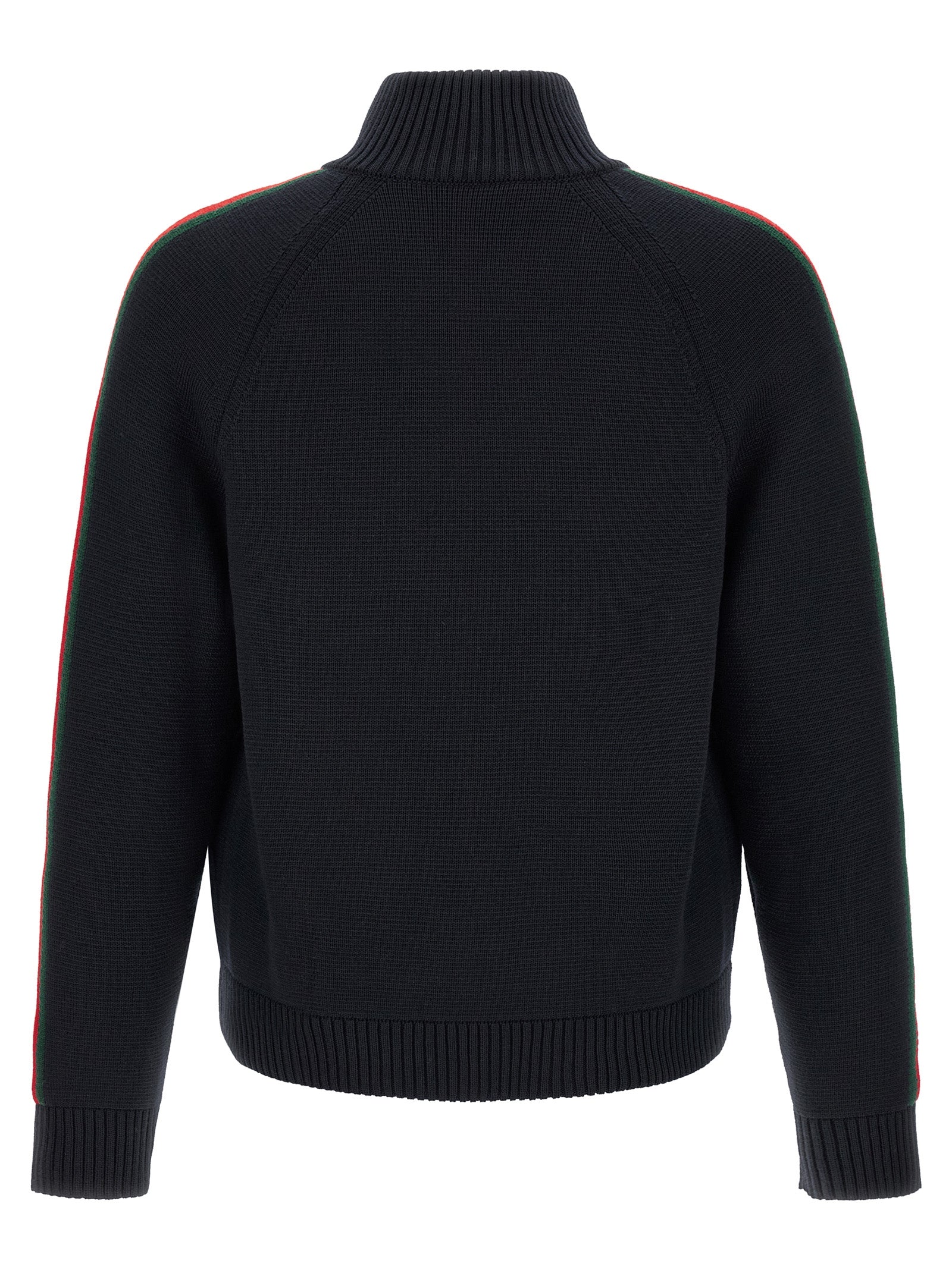Gucci Men Gucci Web Ribbon Knitted Jacket GUCCI