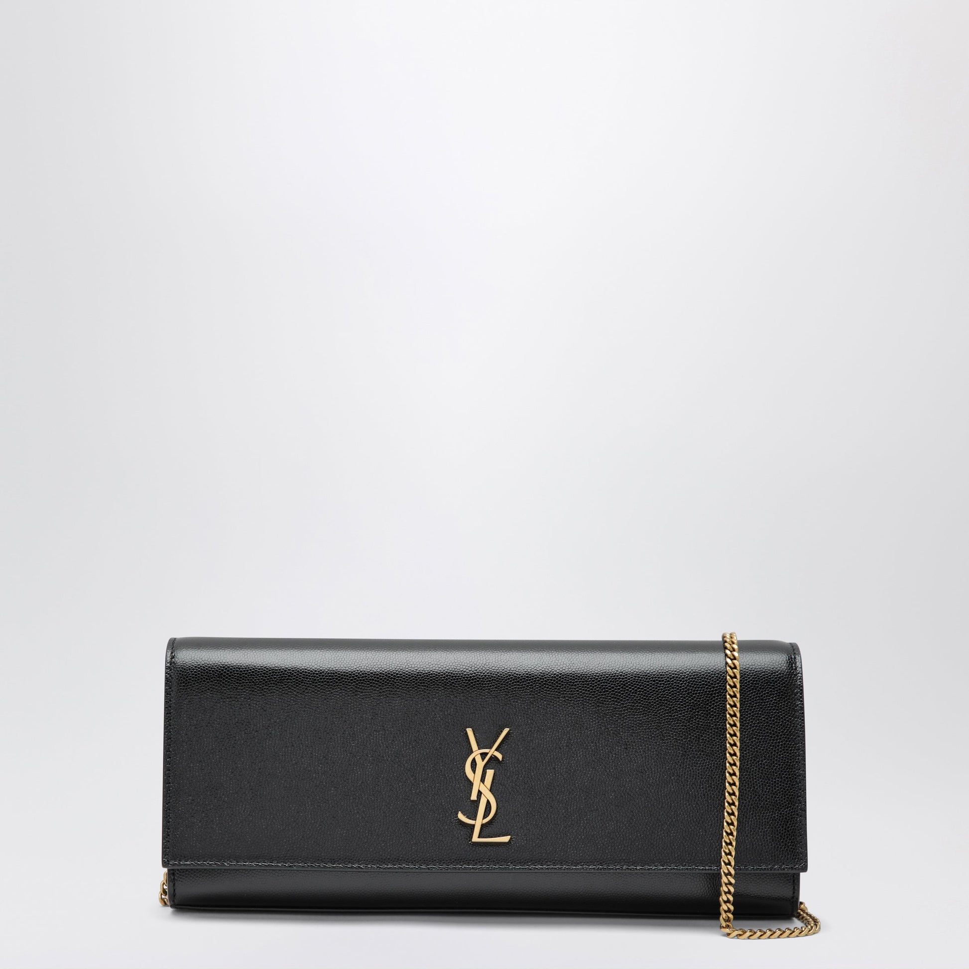 Saint Laurent Black Kate Clutch In Grain De Poudre Leather Women SAINT LAURENT