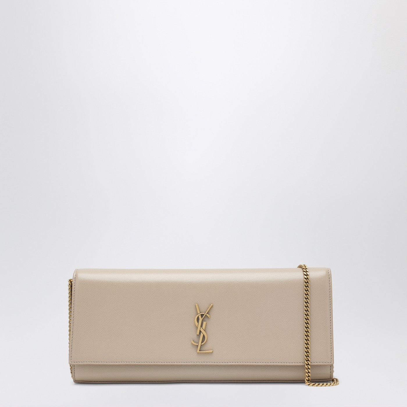 Saint Laurent Kate Clutch In Beige Grain De Poudre Leather Women SAINT LAURENT