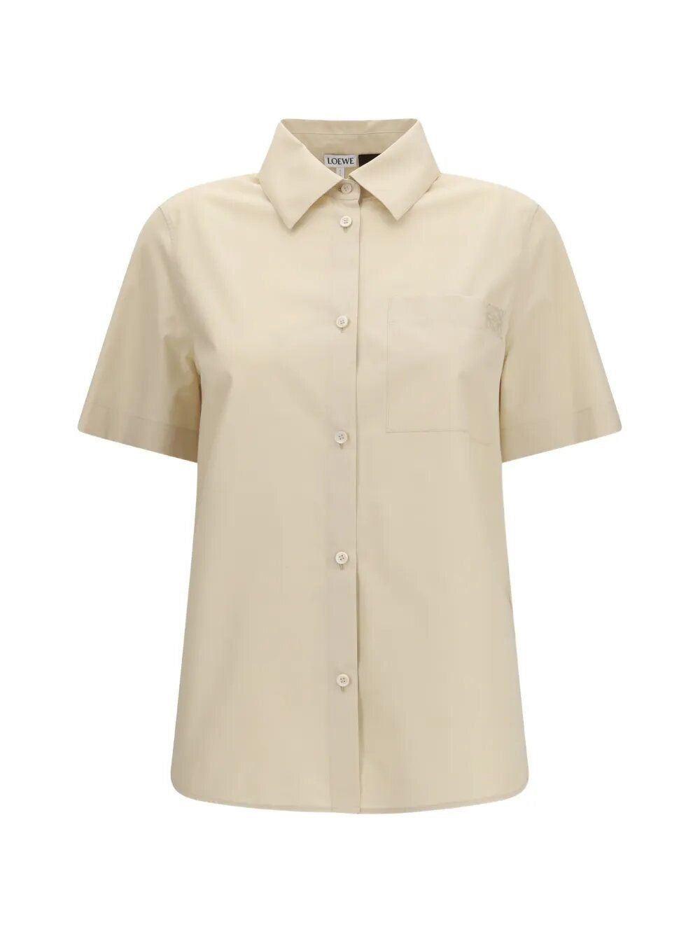 Loewe Paula's Ibiza Women Short-Sleeved Cotton Shirt LOEWE