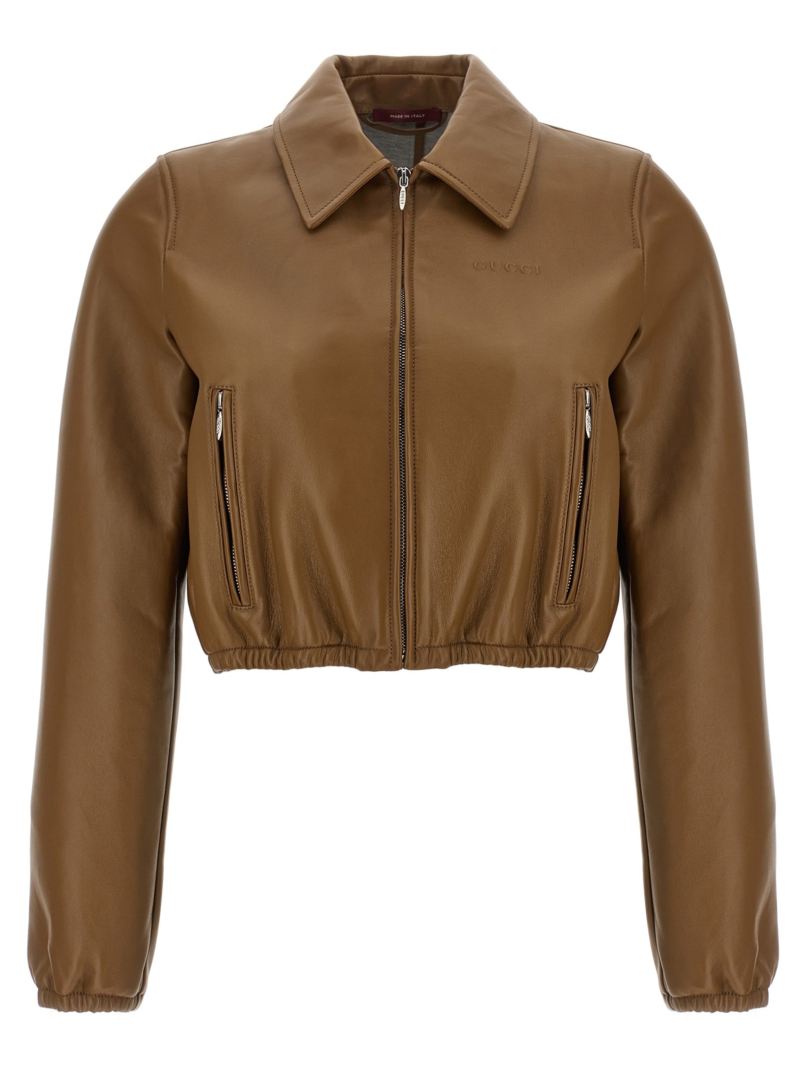 Gucci Women 'Gucci' Cropped Jacket GUCCI