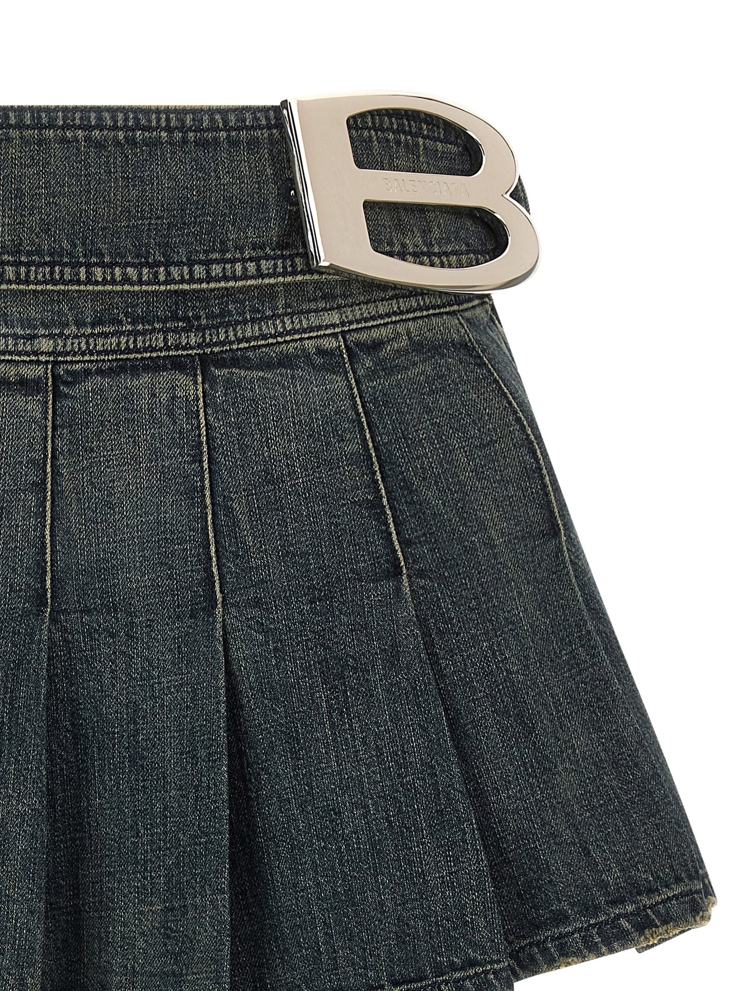 Balenciaga Women 'Buckle Pleated' Skirt BALENCIAGA