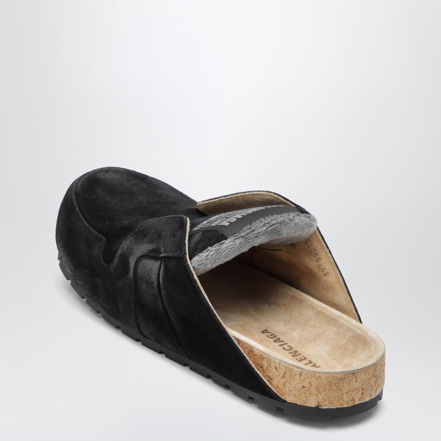 Balenciaga Dumbo Sabot In Distressed Suede Calfskin Men BALENCIAGA