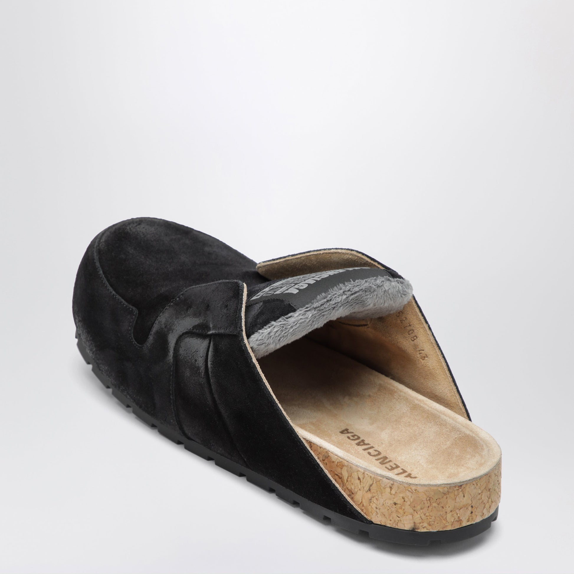 Balenciaga Dumbo Sabot In Distressed Suede Calfskin Men BALENCIAGA