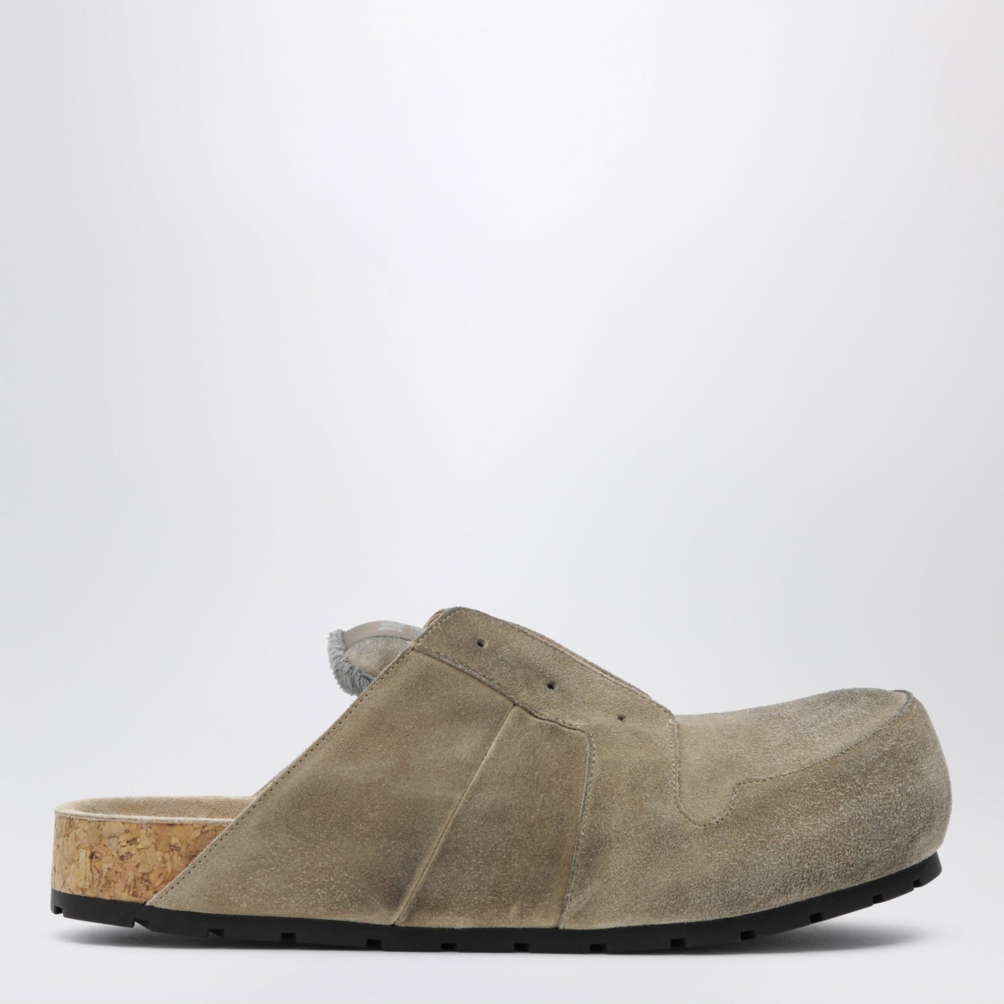 Balenciaga Dumbo Sabot In Distressed Suede Calfskin Men BALENCIAGA