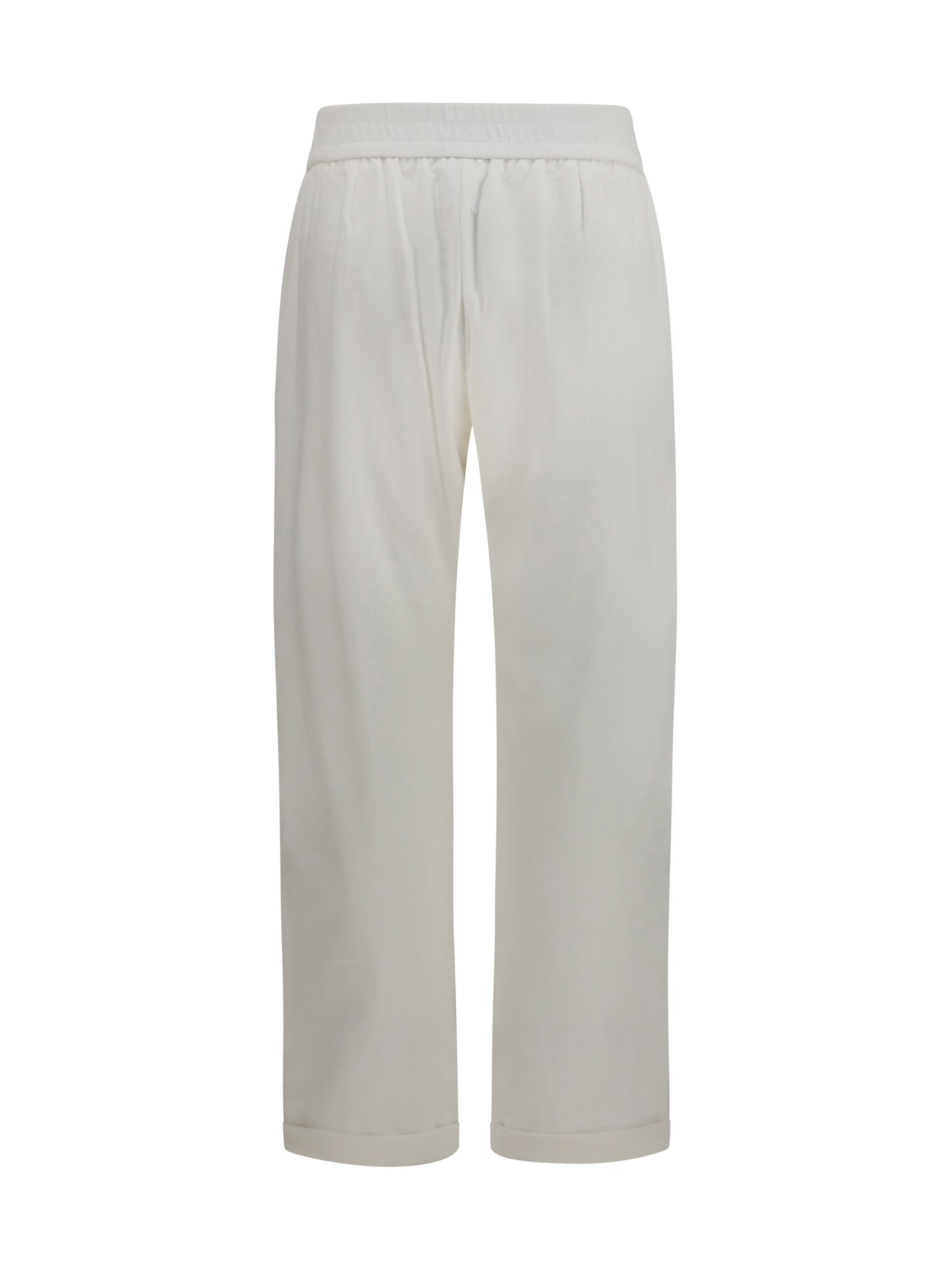 Brunello Cucinelli Women Track Stretch-Fleece Pants With Monili Detailing BRUNELLO CUCINELLI