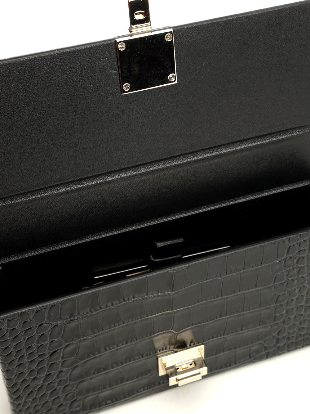 Tom Ford Women Clutch In Shiny Crocodile-Effect Leather TOM FORD
