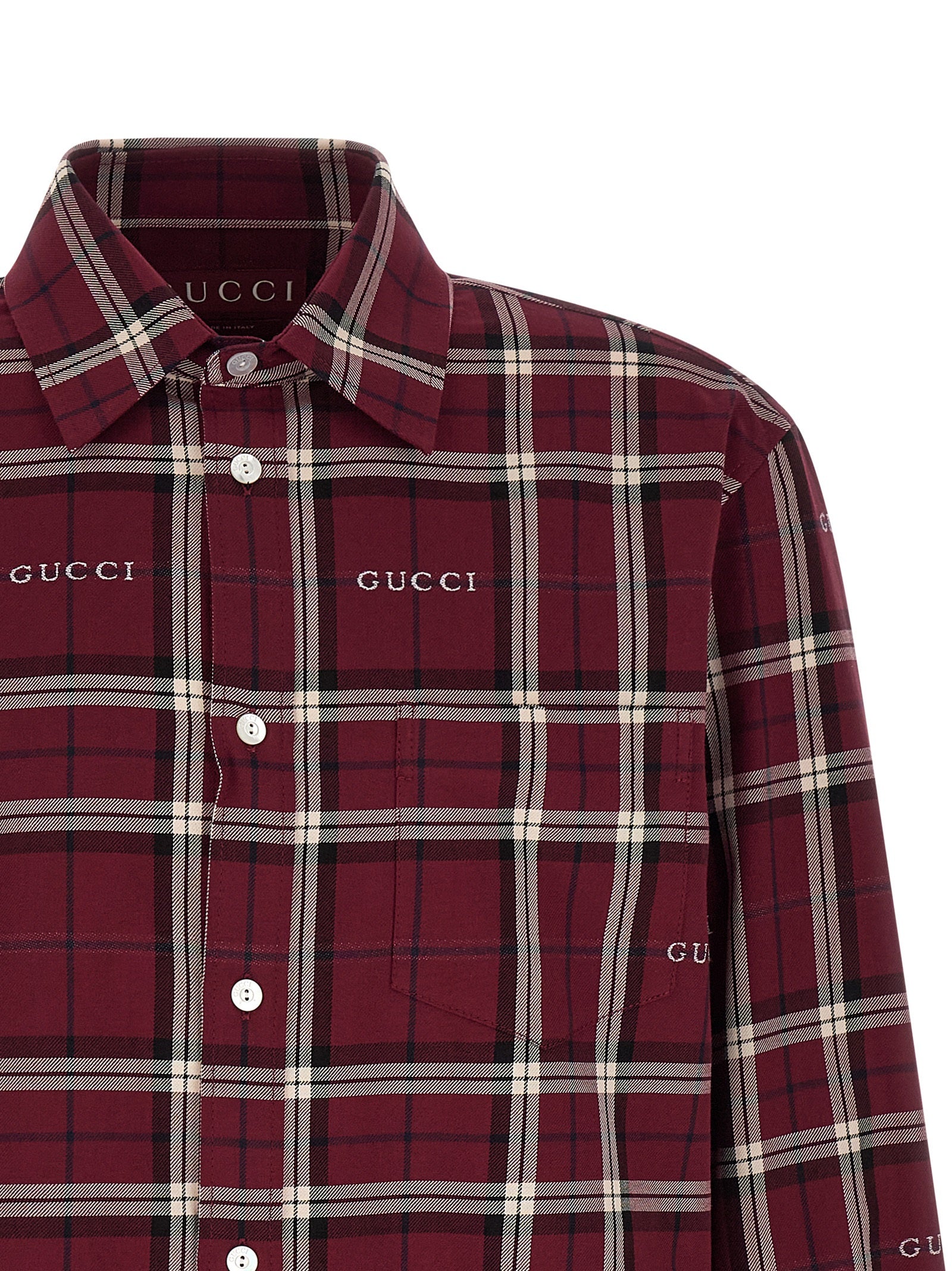 Gucci Men Tartan Shirt GUCCI