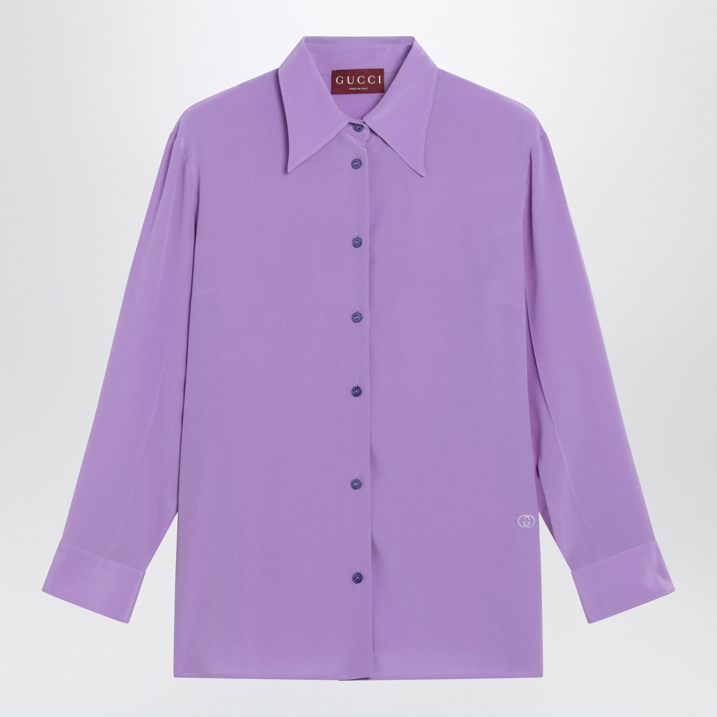 Gucci Purple Silk Shirt Women GUCCI