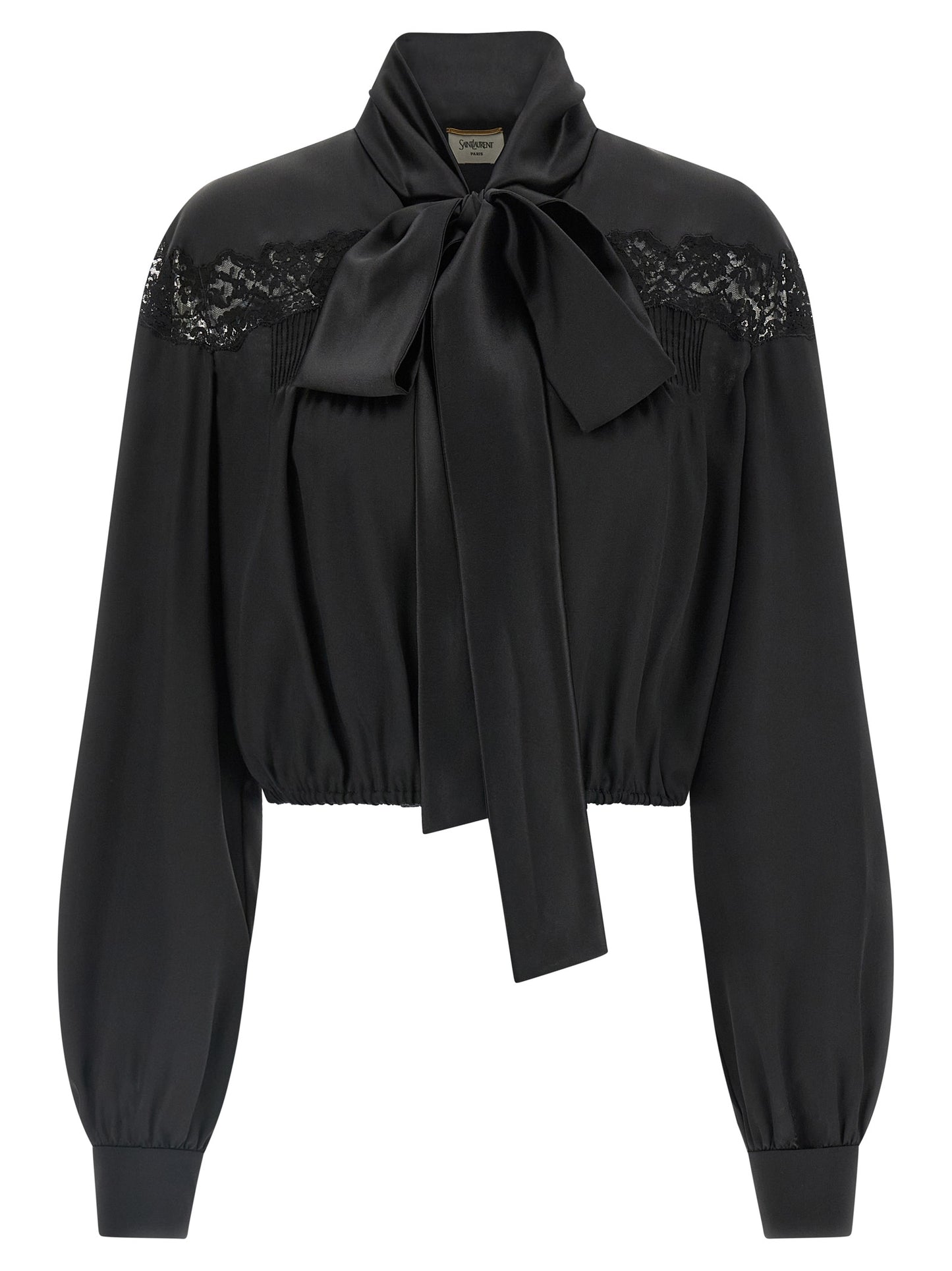 Saint Laurent Women Lace Silk Shirt SAINT LAURENT