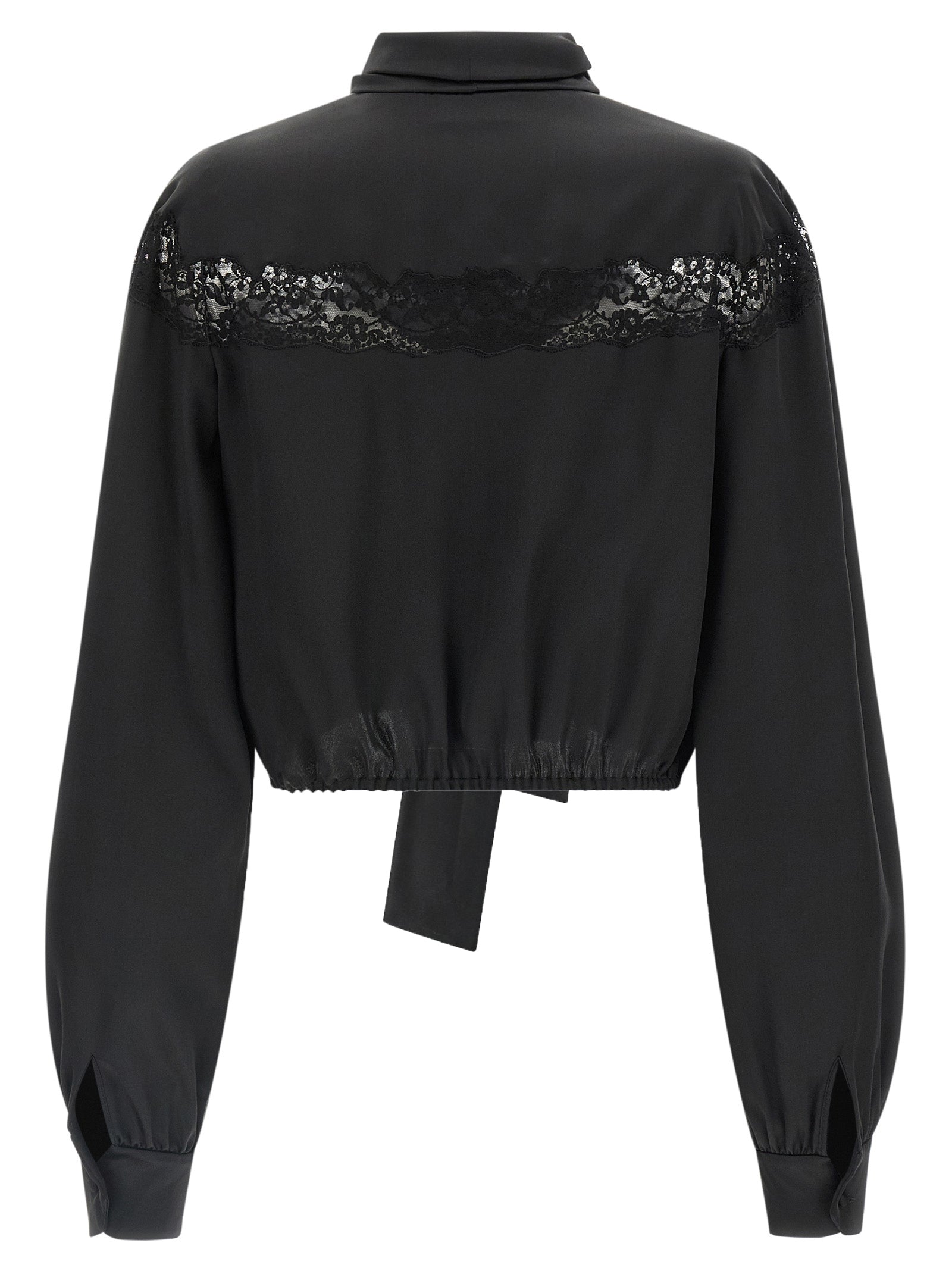 Saint Laurent Women Lace Silk Shirt SAINT LAURENT