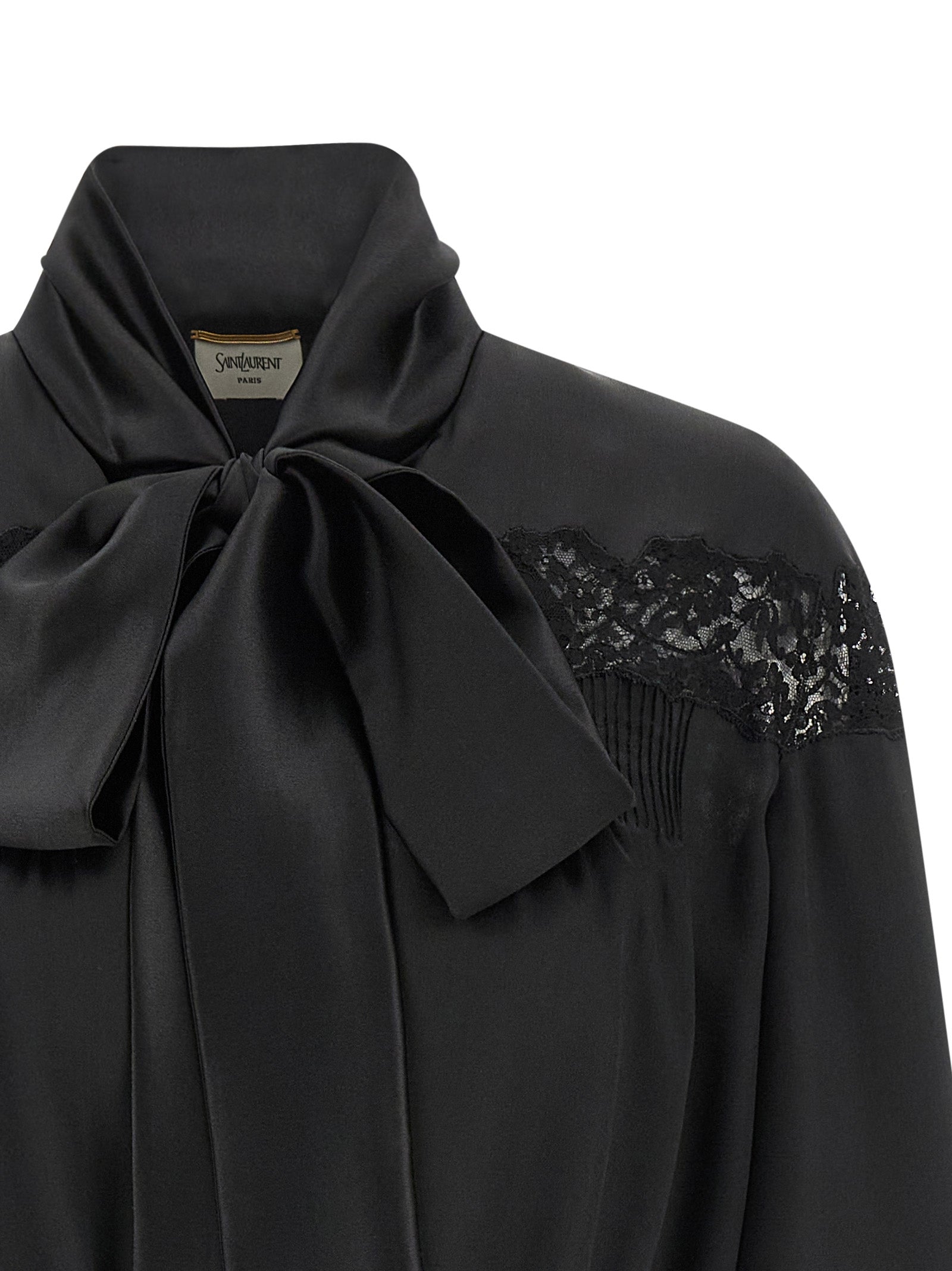 Saint Laurent Women Lace Silk Shirt SAINT LAURENT