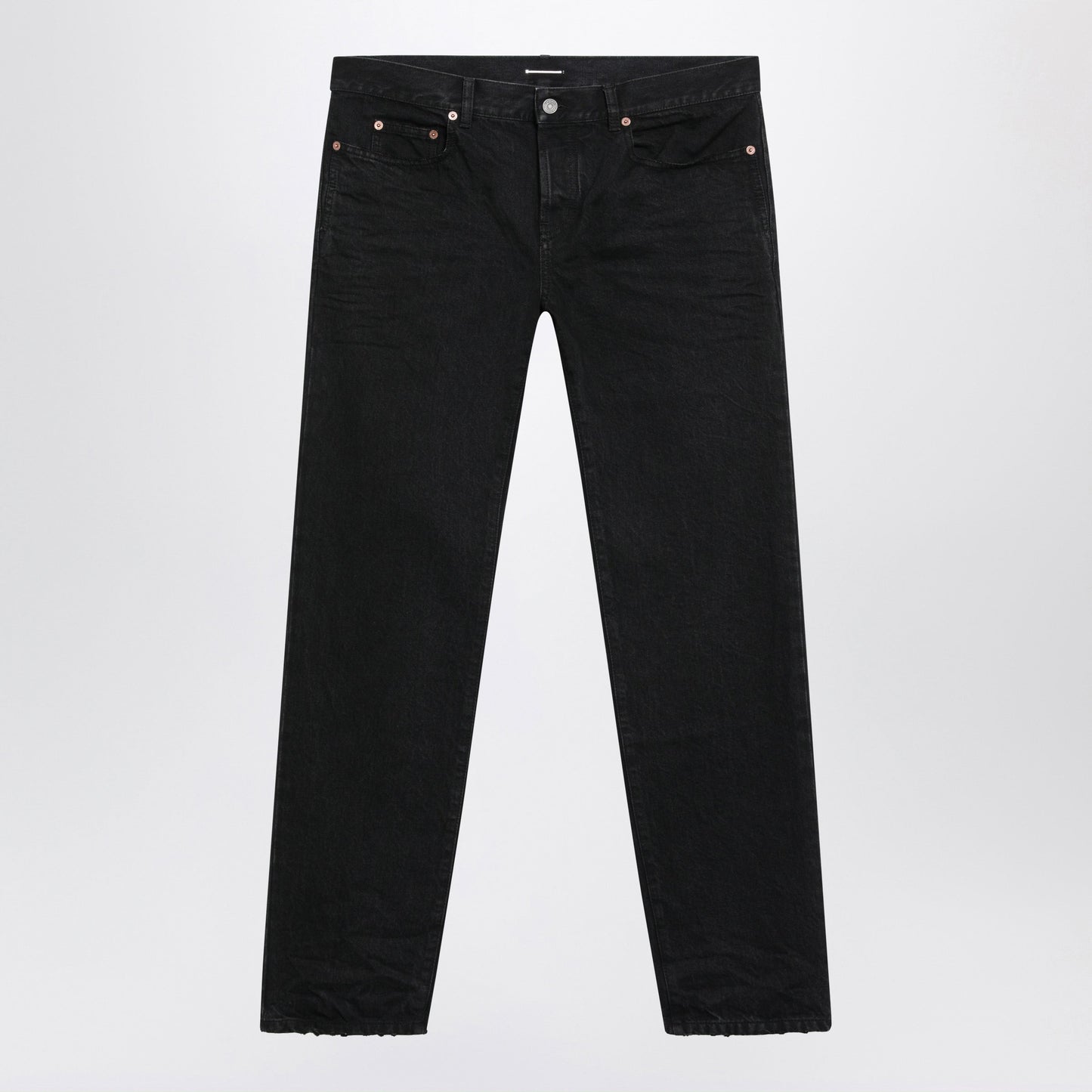 Saint Laurent Black Straight-Leg Jeans In Cotton Men SAINT LAURENT