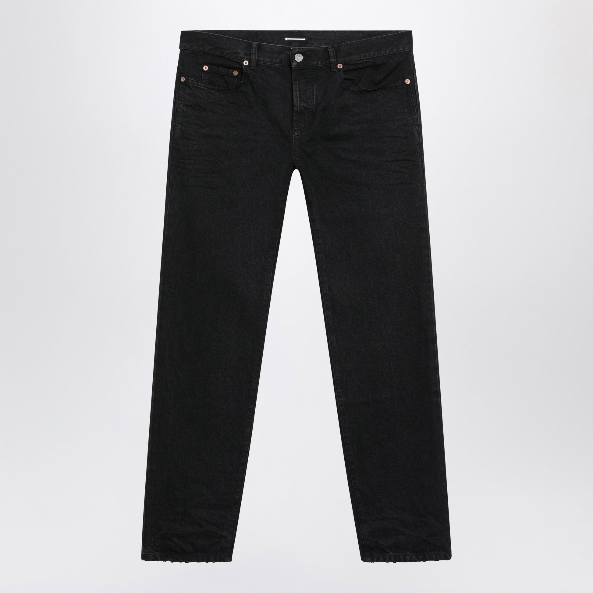 Saint Laurent Black Straight-Leg Jeans In Cotton Men SAINT LAURENT