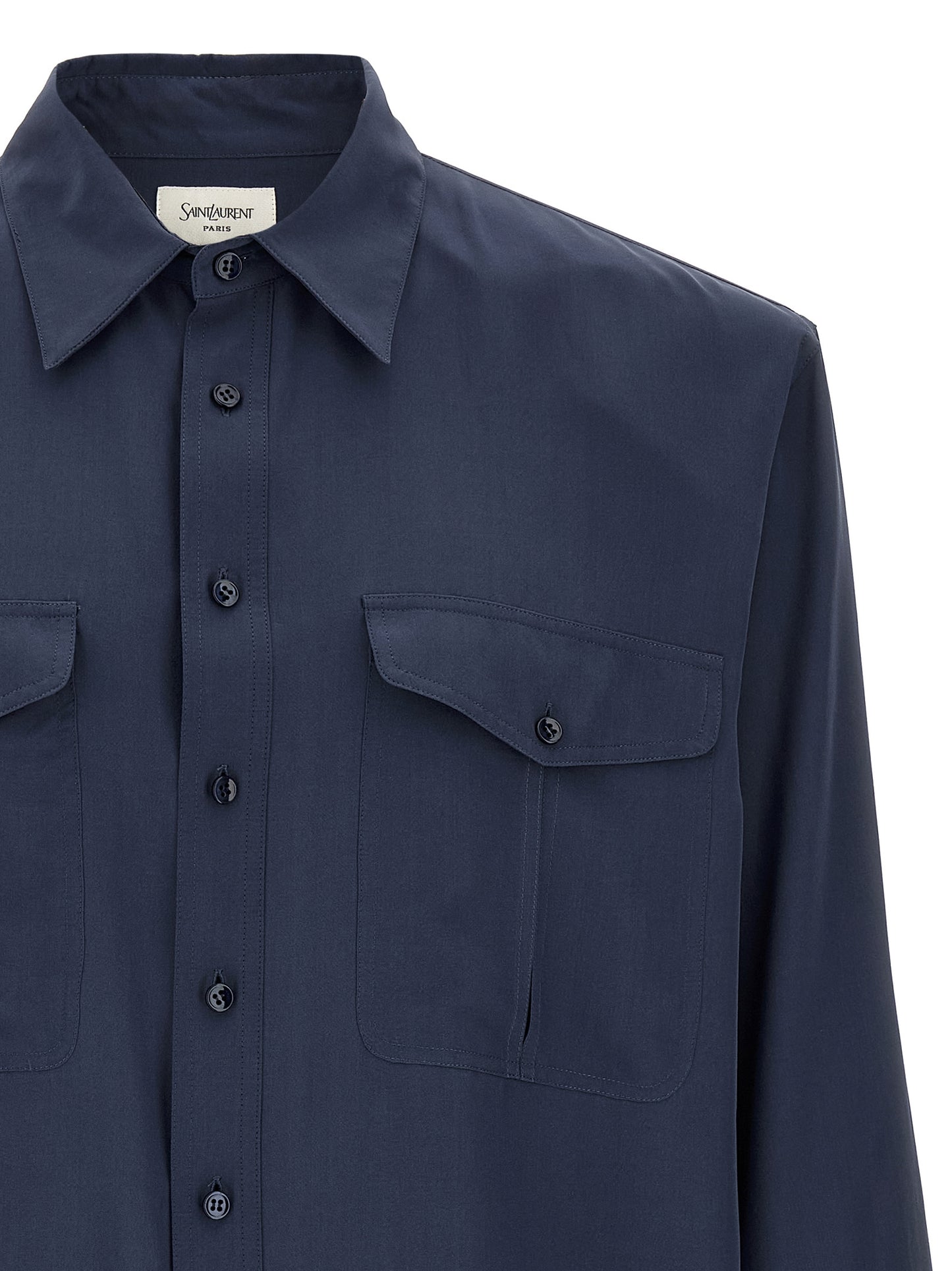 Saint Laurent Men Viscose And Silk Shirt SAINT LAURENT