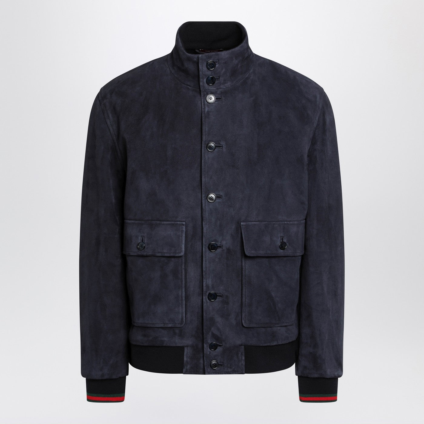 Gucci Blue Leather Jacket Men GUCCI