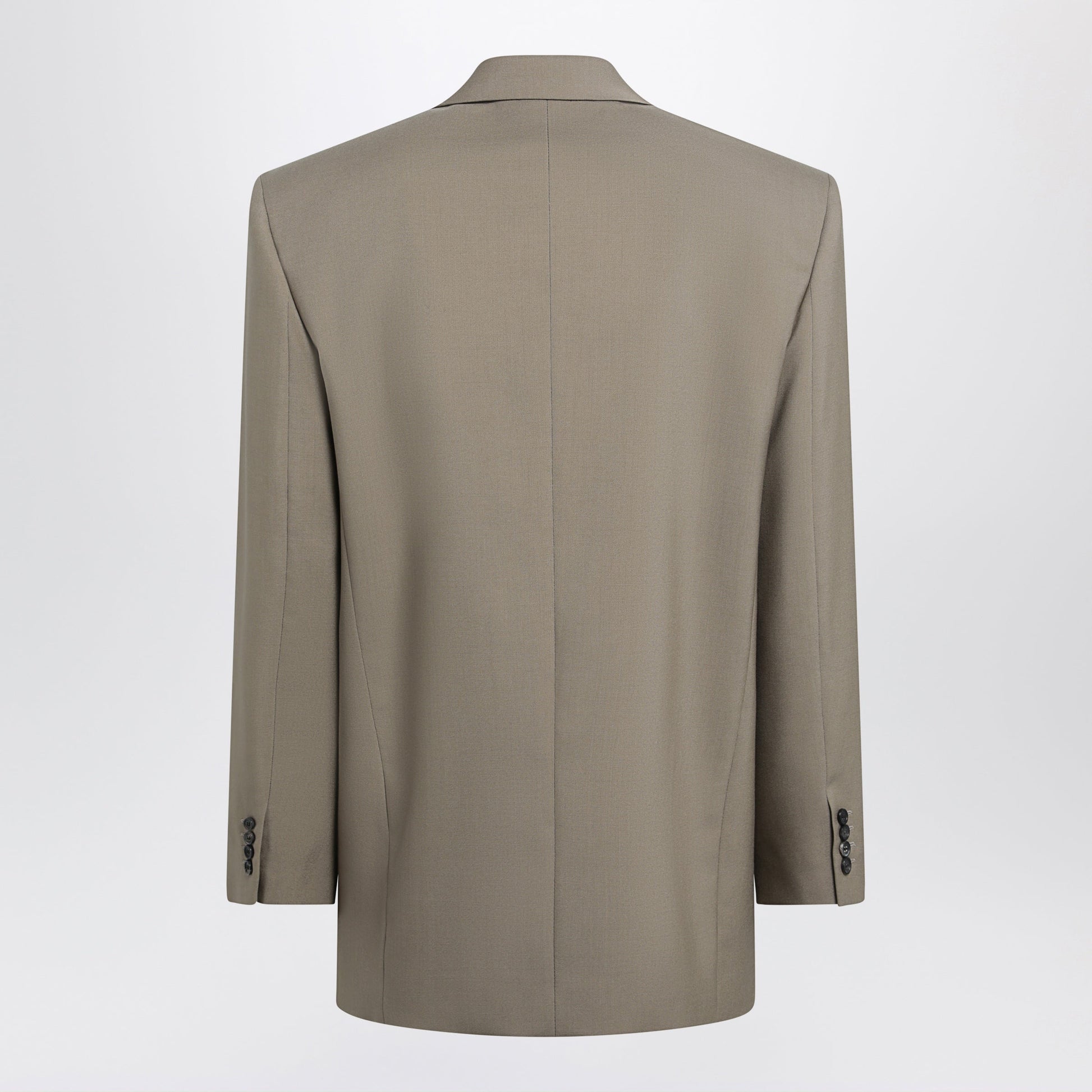 Saint Laurent Beige Single-Breasted Wool And Mohair Jacket Men SAINT LAURENT