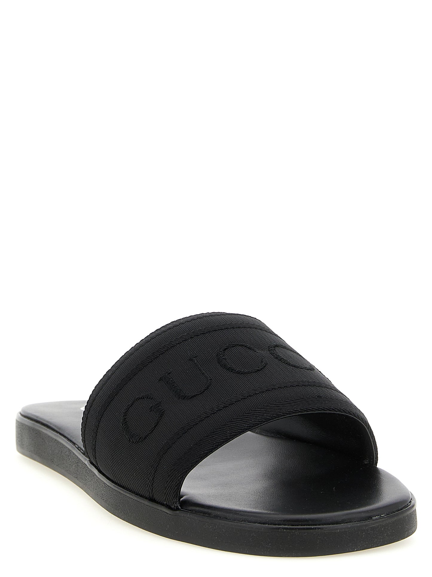 Gucci Men Jacquard Logo Slides GUCCI