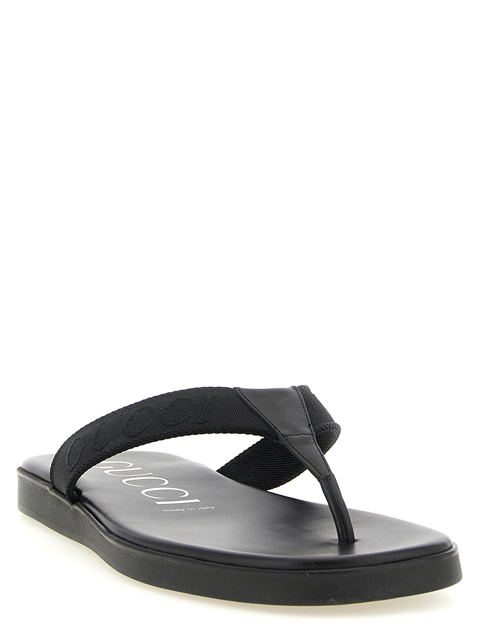 Gucci Men Jacquard Thong Sandals GUCCI
