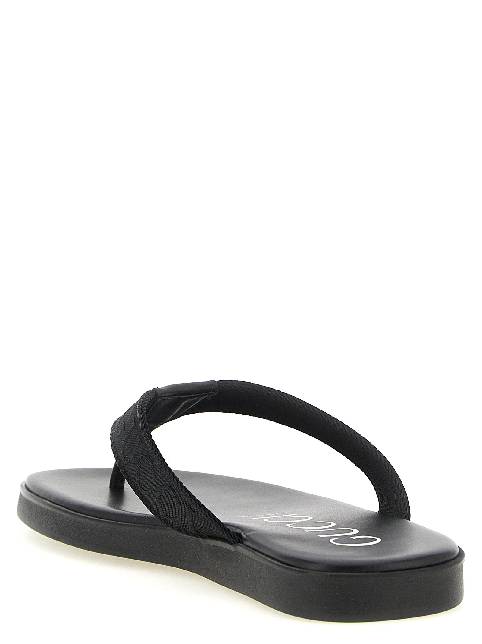 Gucci Men Jacquard Thong Sandals GUCCI