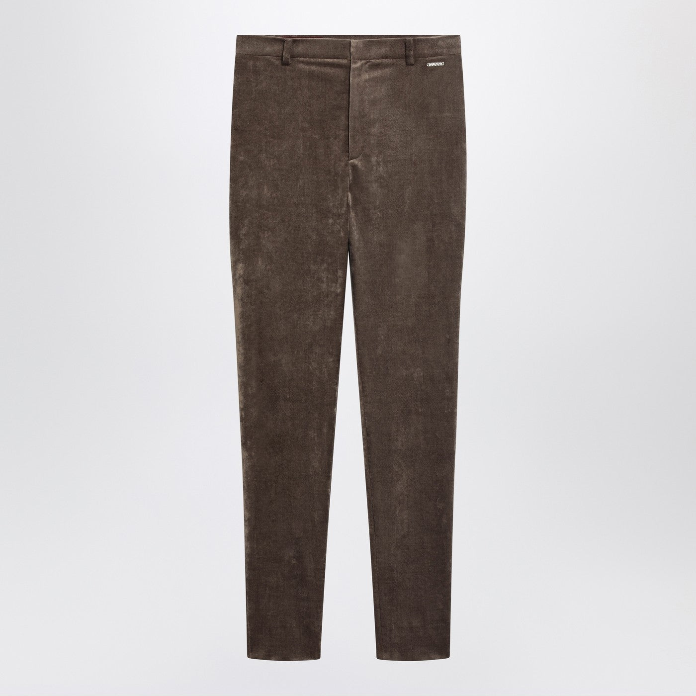 Gucci Brown Stretch Velvet Leggings Women GUCCI