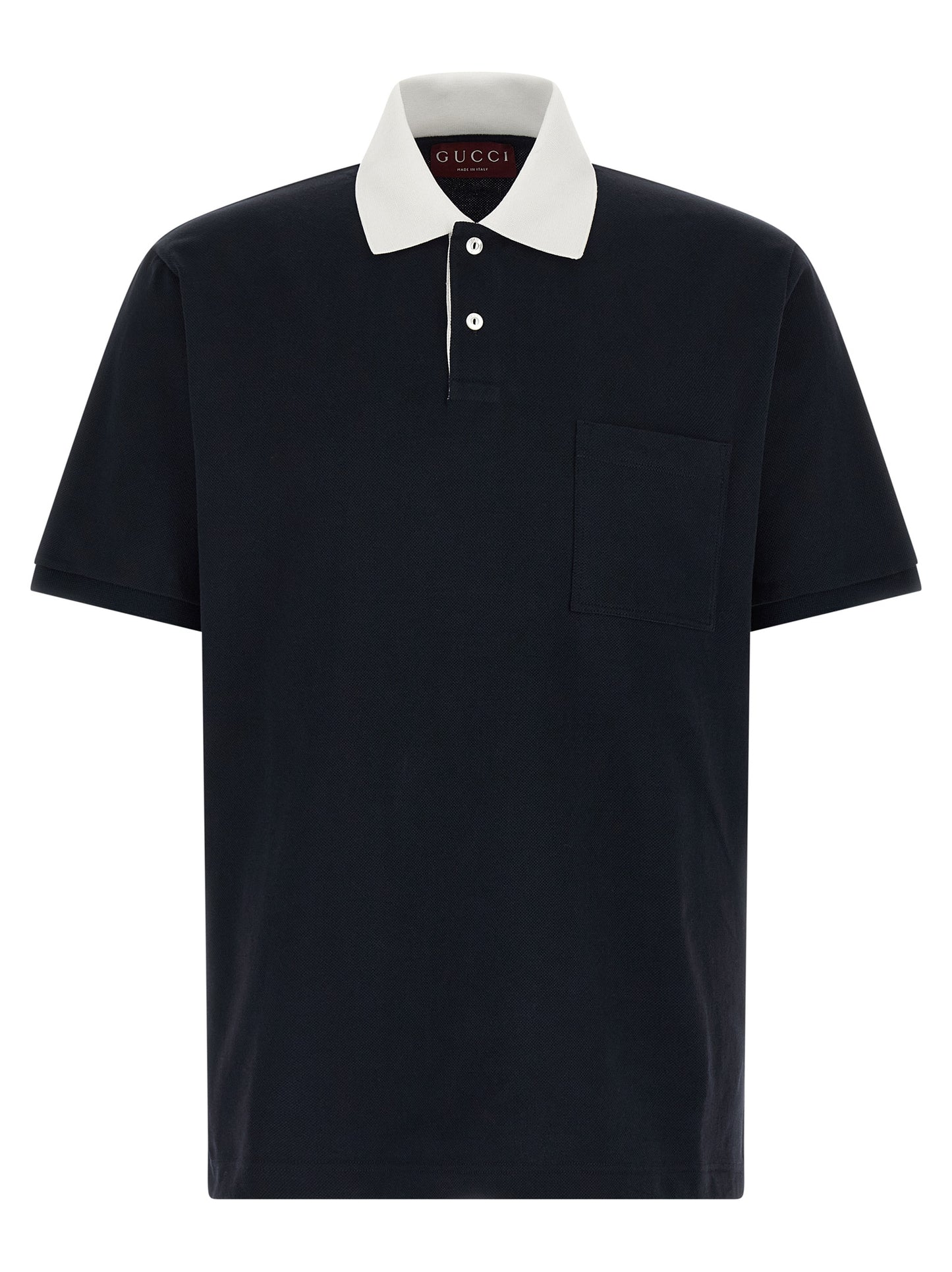 Gucci Men Contrast Collar Polo Shirt GUCCI