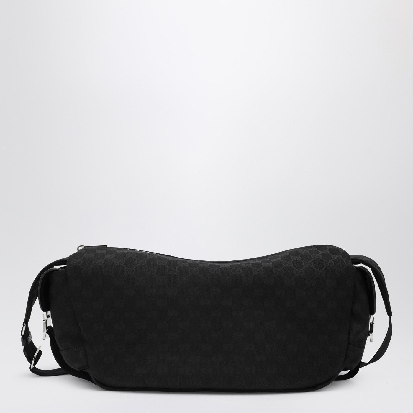 Gucci Large Black Crossbody Bag In Gg Fabric Men GUCCI