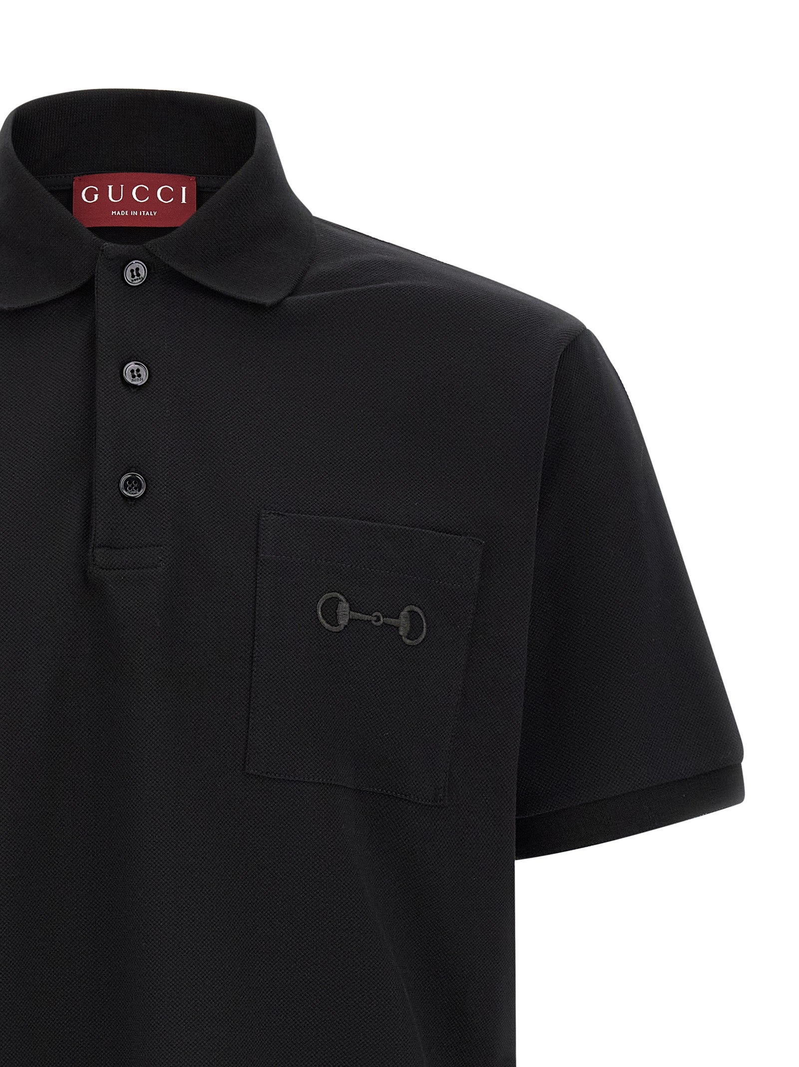 Gucci Men 'Morsetto' Embroidery Polo Shirt GUCCI