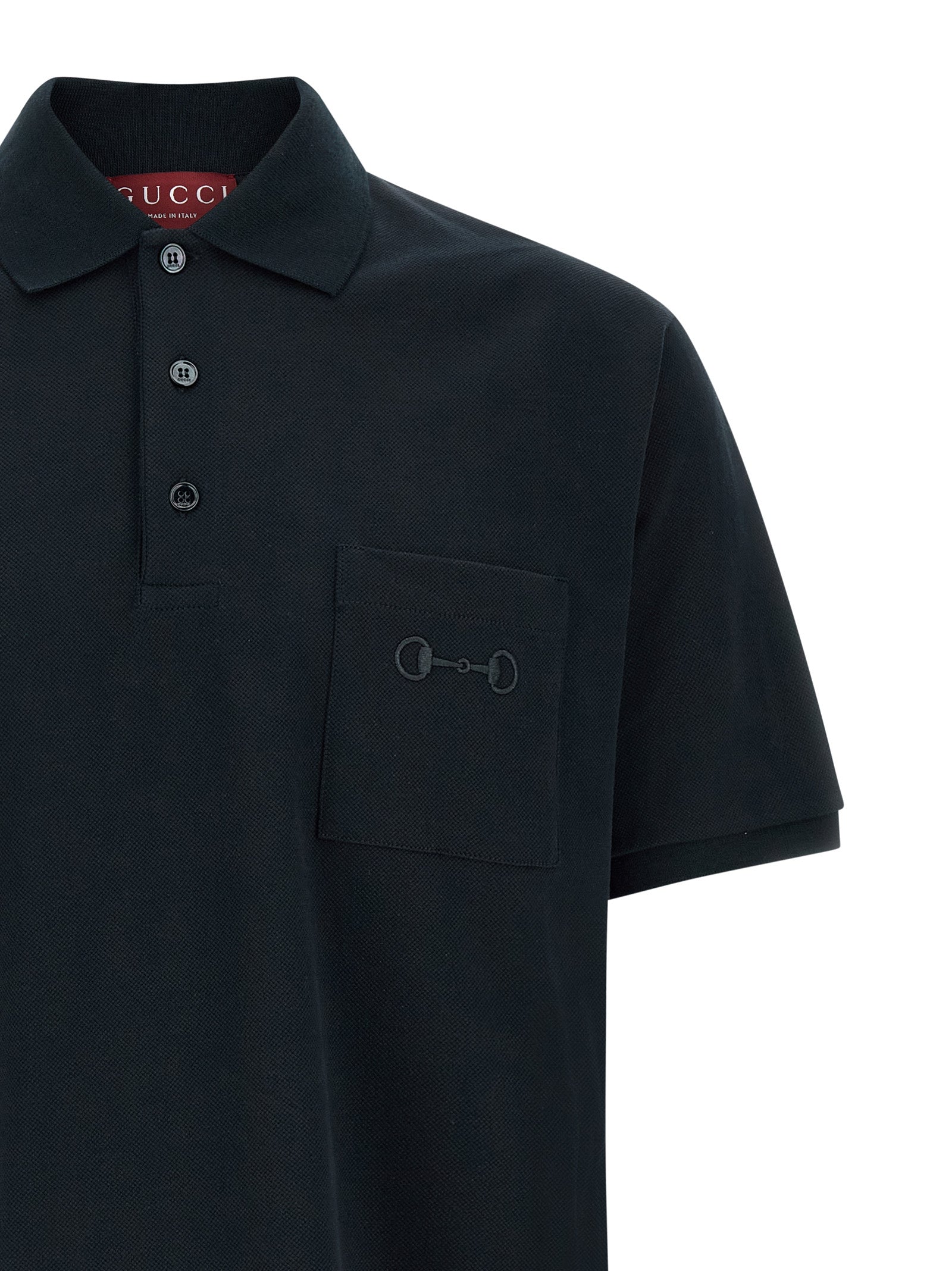 Gucci Men 'Morsetto' Embroidery Polo Shirt GUCCI