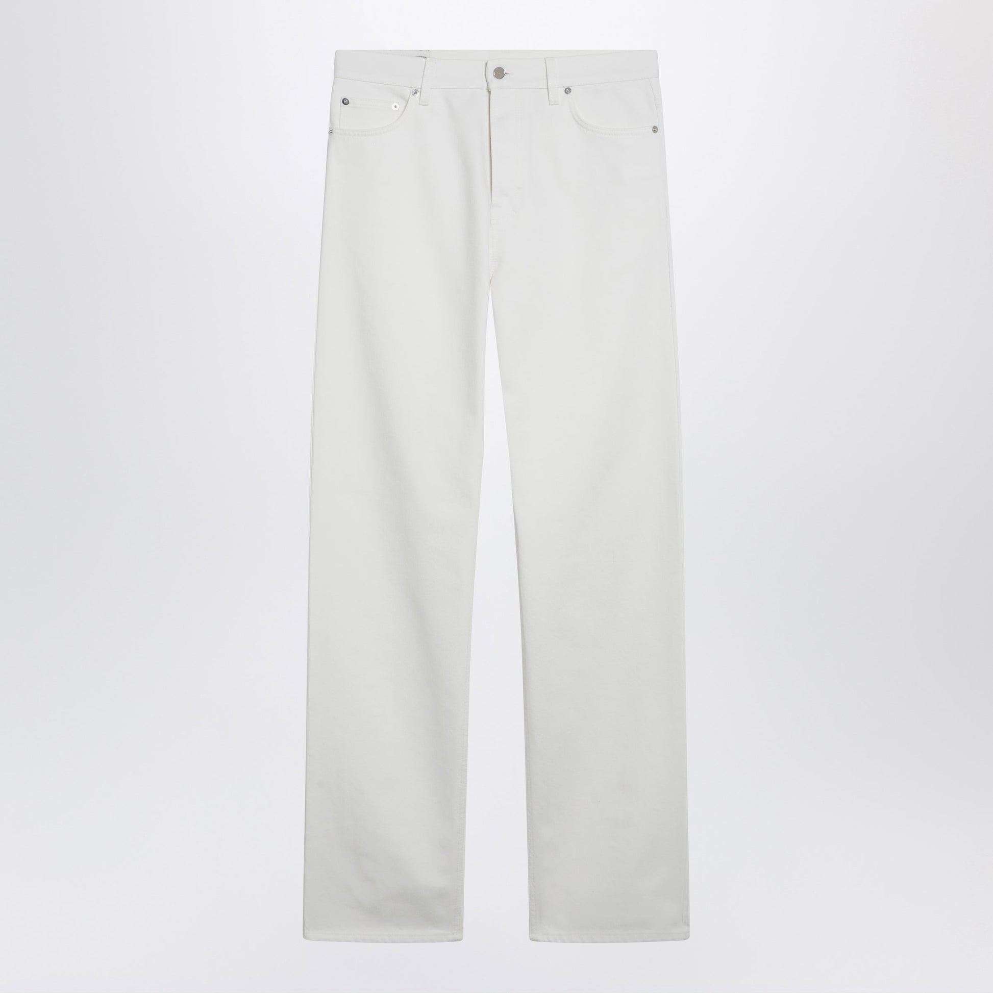 Gucci White Trousers With Horsebit Detail Men GUCCI