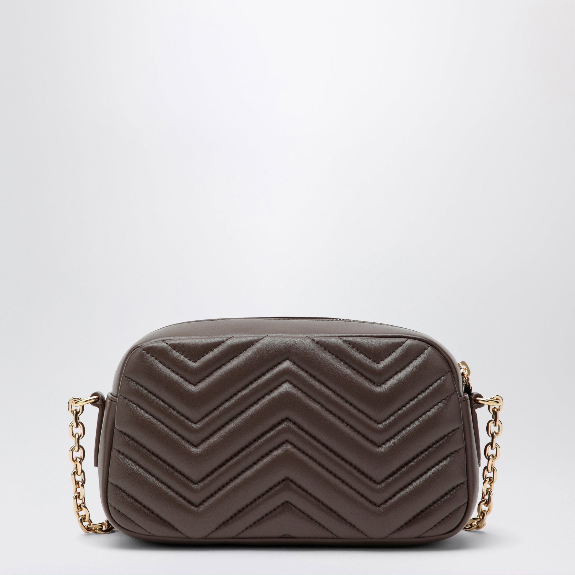 Gucci Small Gg Marmont Camera Bag In Taupe Nappa Leather Women GUCCI