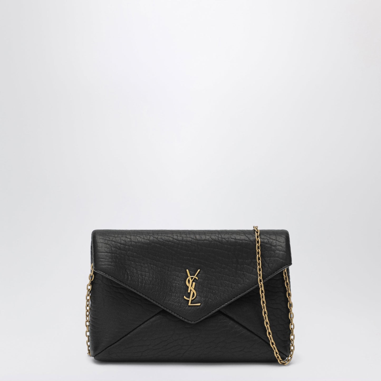 Saint Laurent Black Cassandre Chain Pouch In Lambskin Leather Women SAINT LAURENT