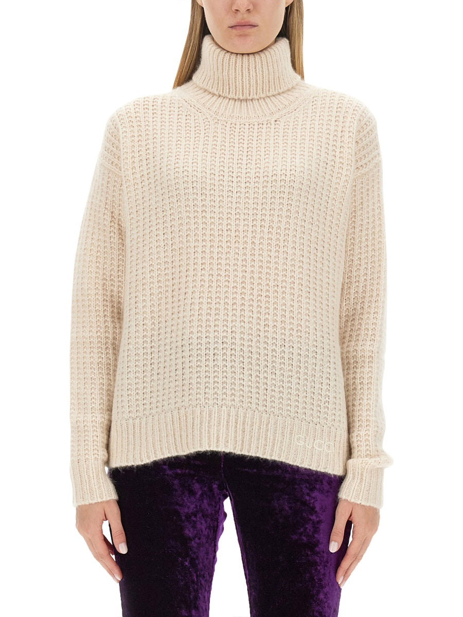Gucci Women Silk And Cashmere Turtleneck Sweater GUCCI