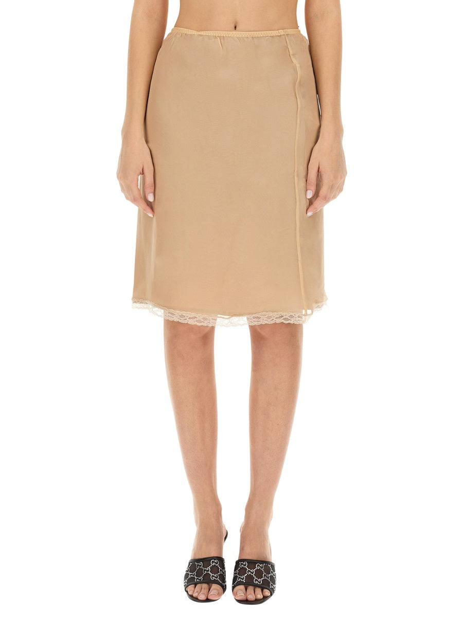 Gucci Women Silk Chiffon Skirt GUCCI