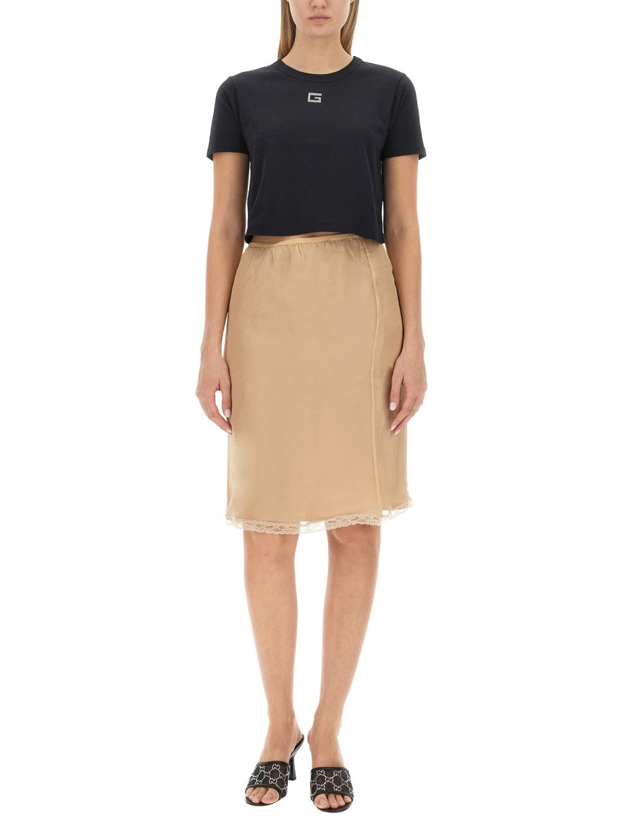 Gucci Women Silk Chiffon Skirt GUCCI