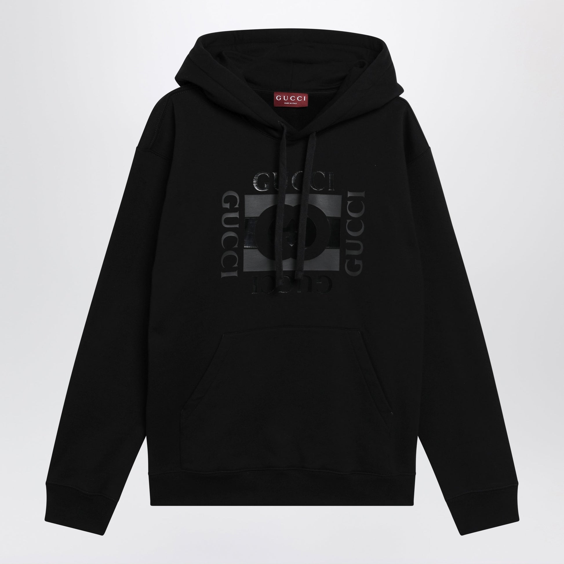 Gucci White Cotton Sweatshirt With Logo Print Men GUCCI