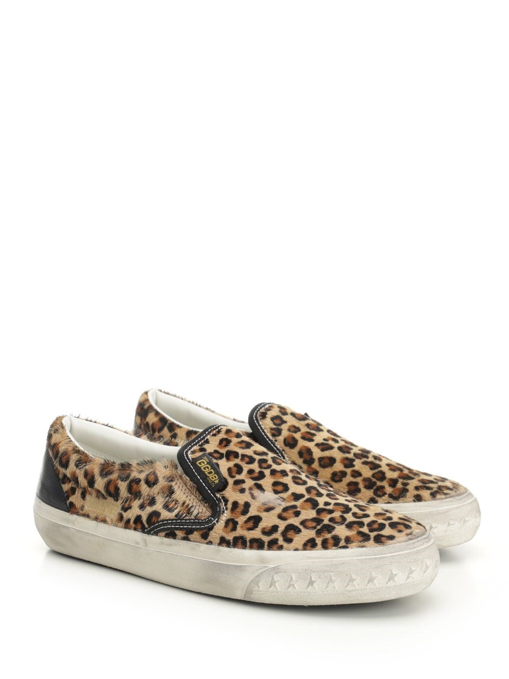 Golden Goose Women "Vce Penstar" Sneaker In Leopard Pony Skin GOLDEN GOOSE