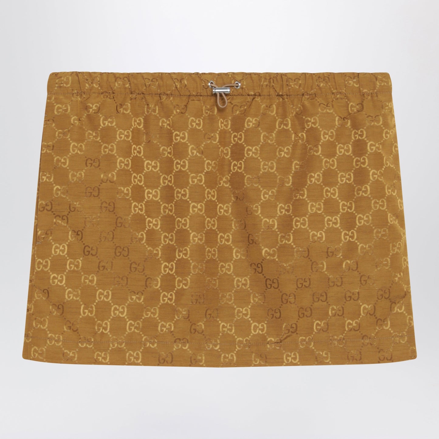Gucci Caramel Gg Jersey Mini Skirt Women GUCCI