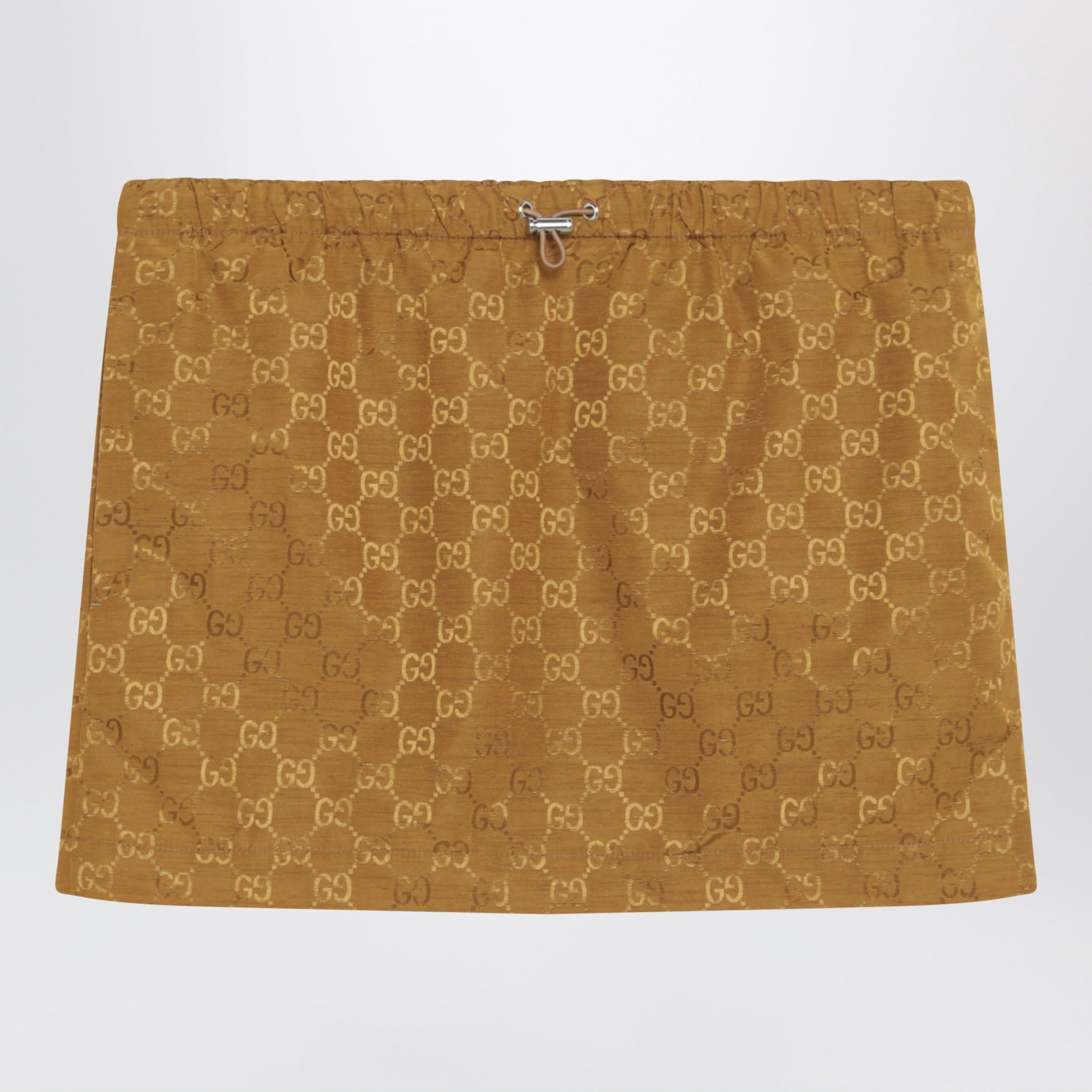 Gucci Caramel Gg Jersey Mini Skirt Women GUCCI