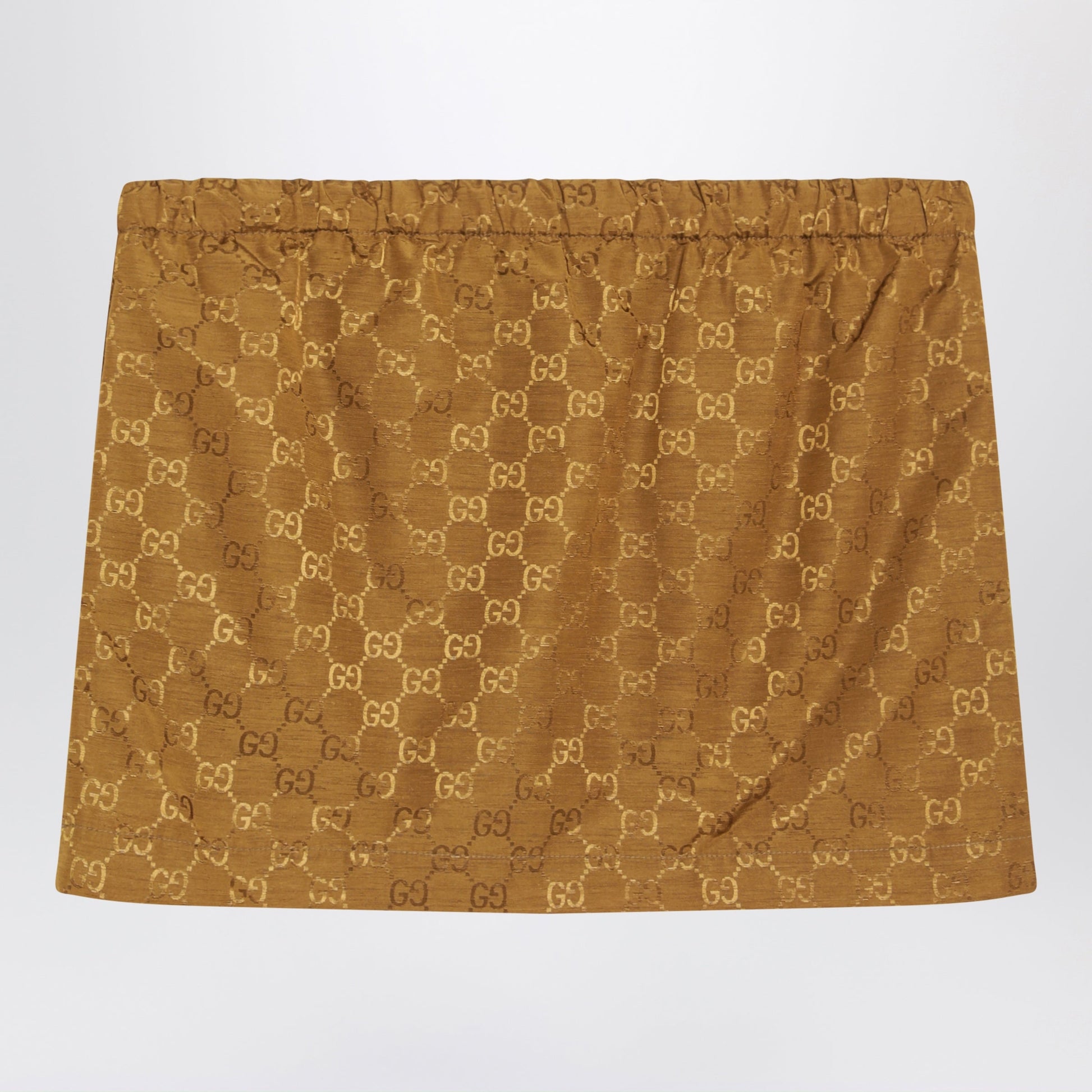 Gucci Caramel Gg Jersey Mini Skirt Women GUCCI