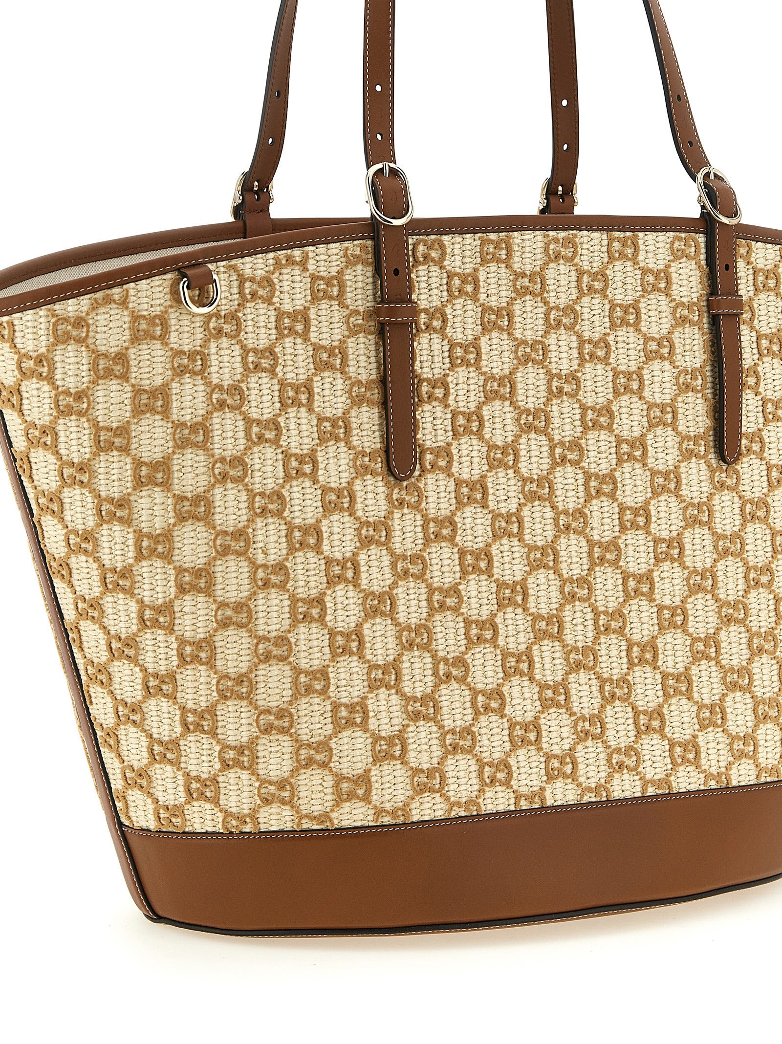 Gucci Women Large Woven Shopping Bag GUCCI