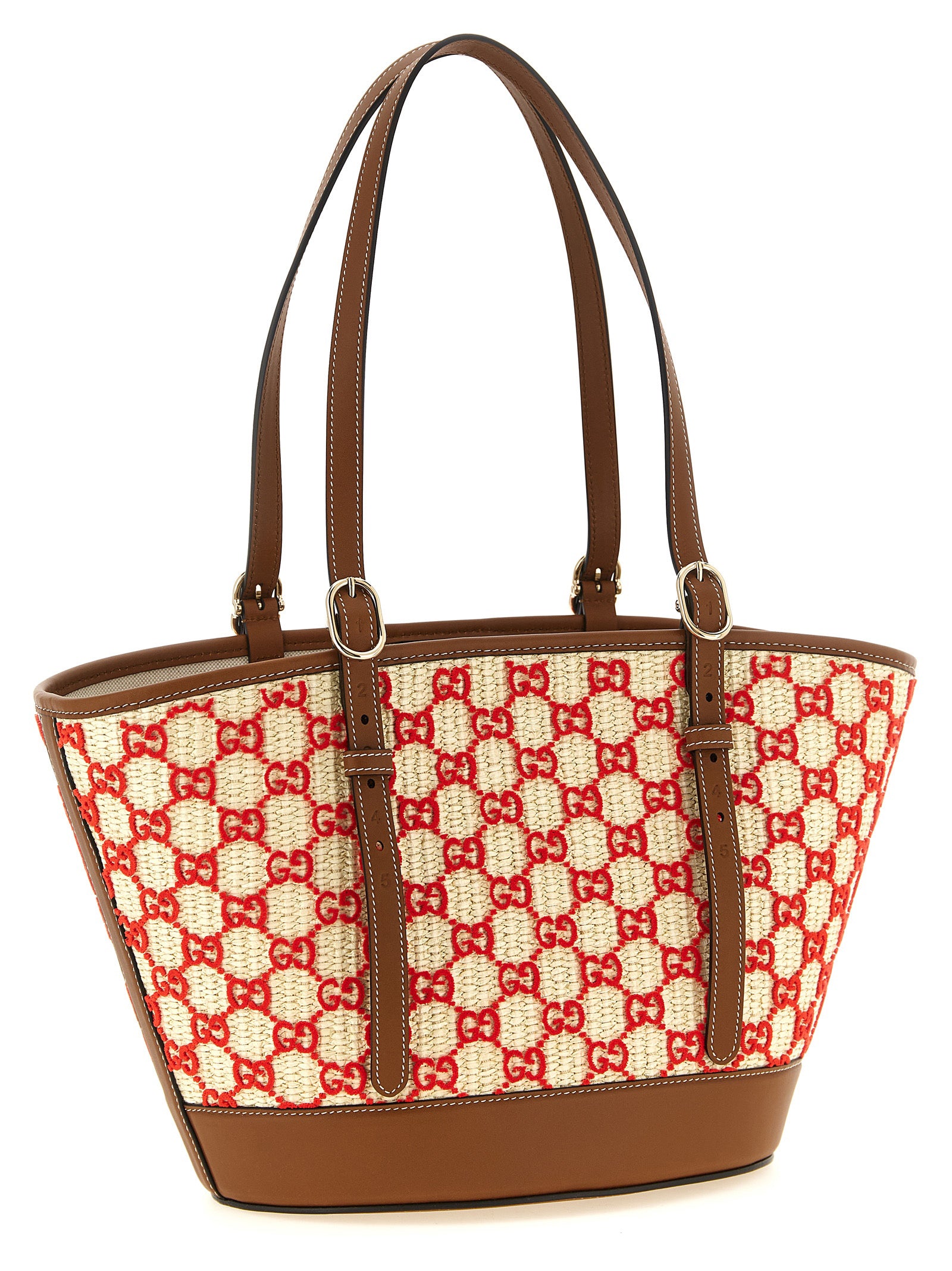 Gucci Women Small Woven Shopping Bag GUCCI