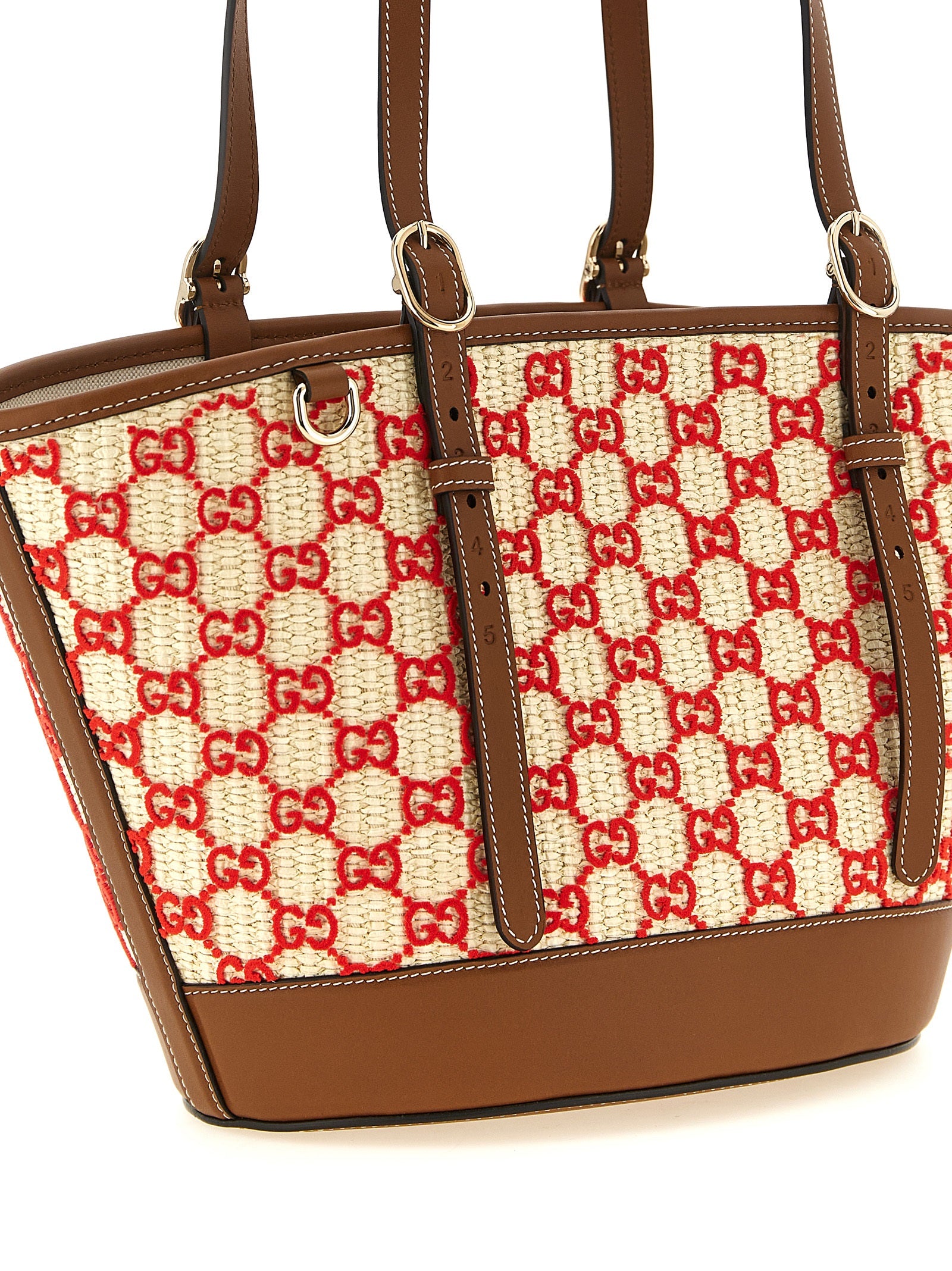 Gucci Women Small Woven Shopping Bag GUCCI
