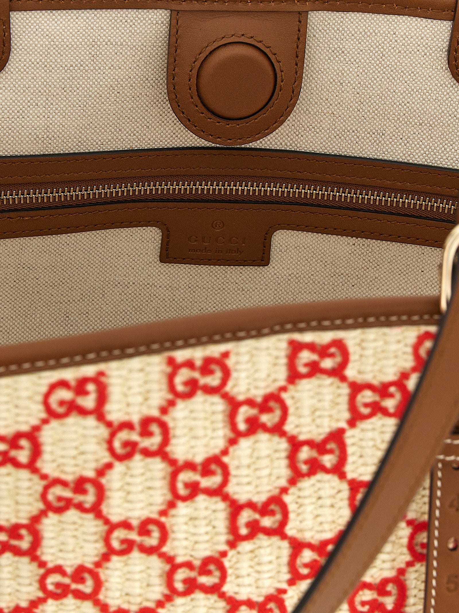 Gucci Women Small Woven Shopping Bag GUCCI
