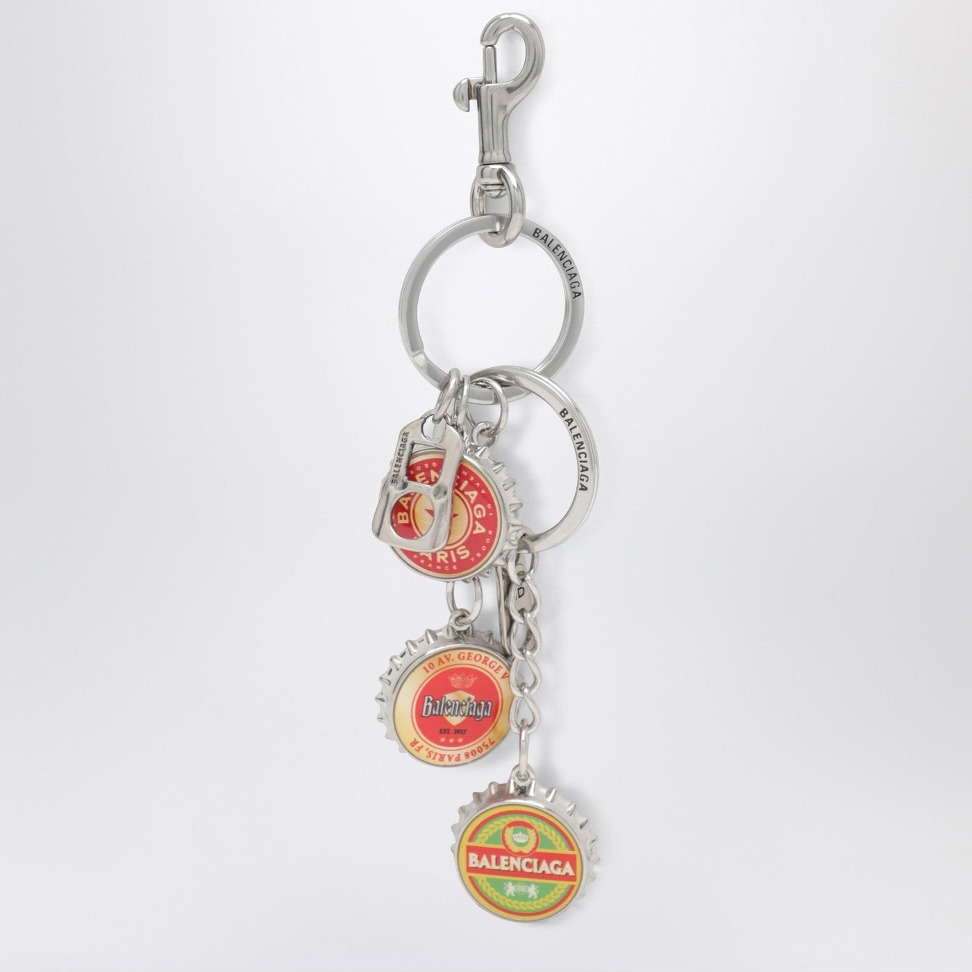 Balenciaga Logo Bottle Cap Keyring Charm Men BALENCIAGA