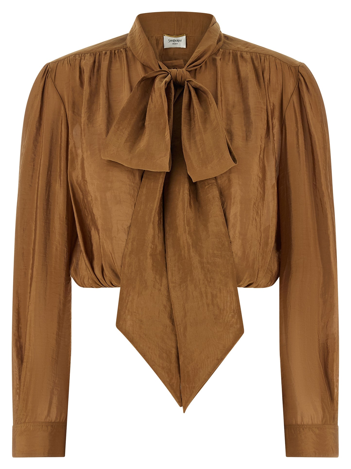 Saint Laurent Women Lavallière Neck Blouse SAINT LAURENT