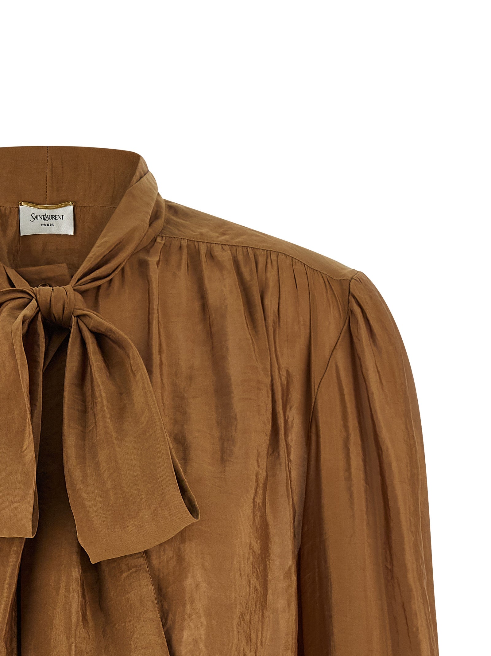 Saint Laurent Women Lavallière Neck Blouse SAINT LAURENT