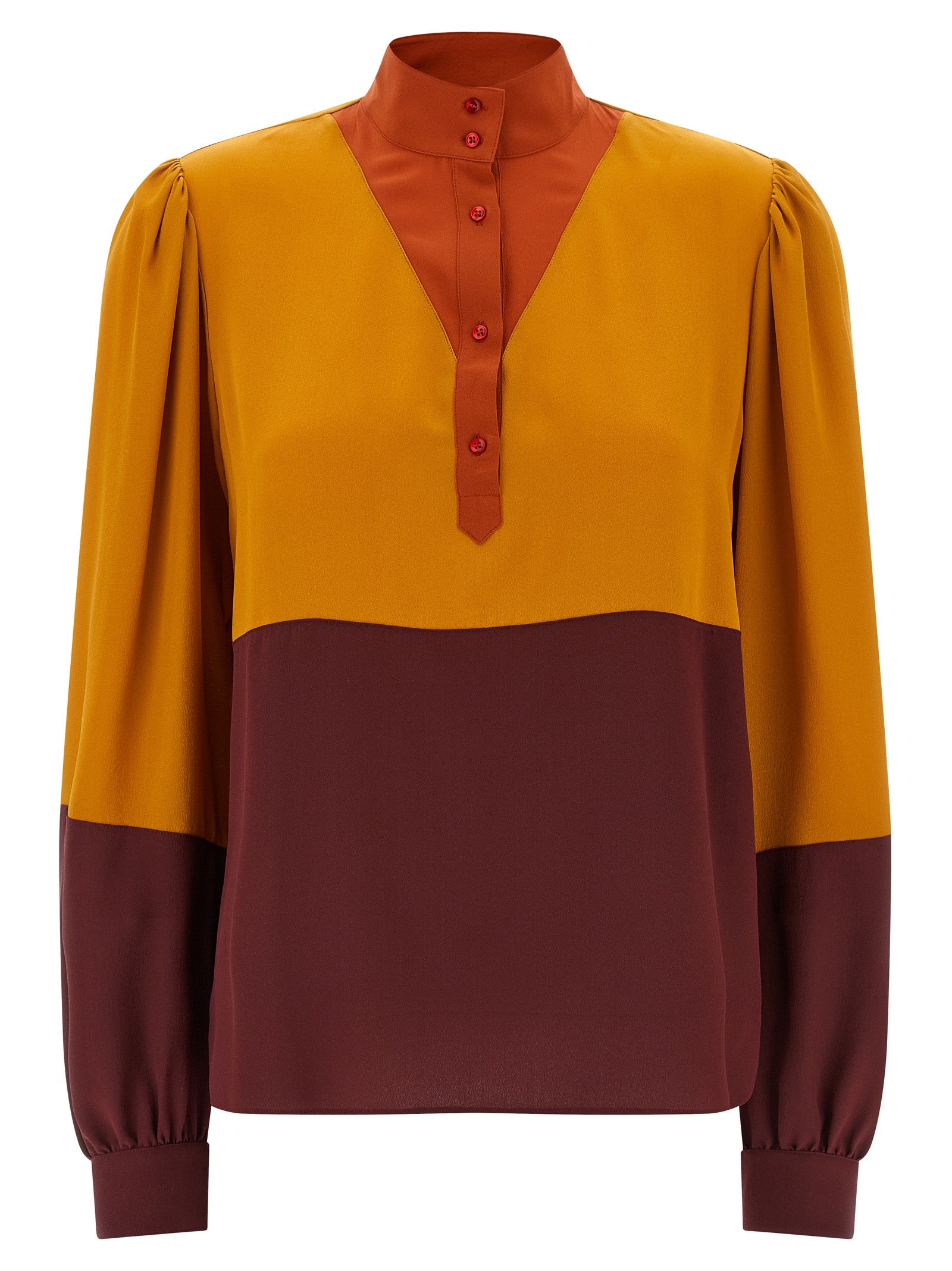 Saint Laurent Women Color-Block Blouse SAINT LAURENT