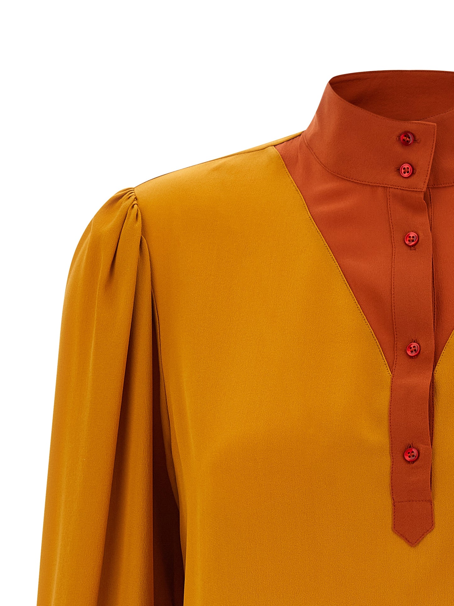 Saint Laurent Women Color-Block Blouse SAINT LAURENT
