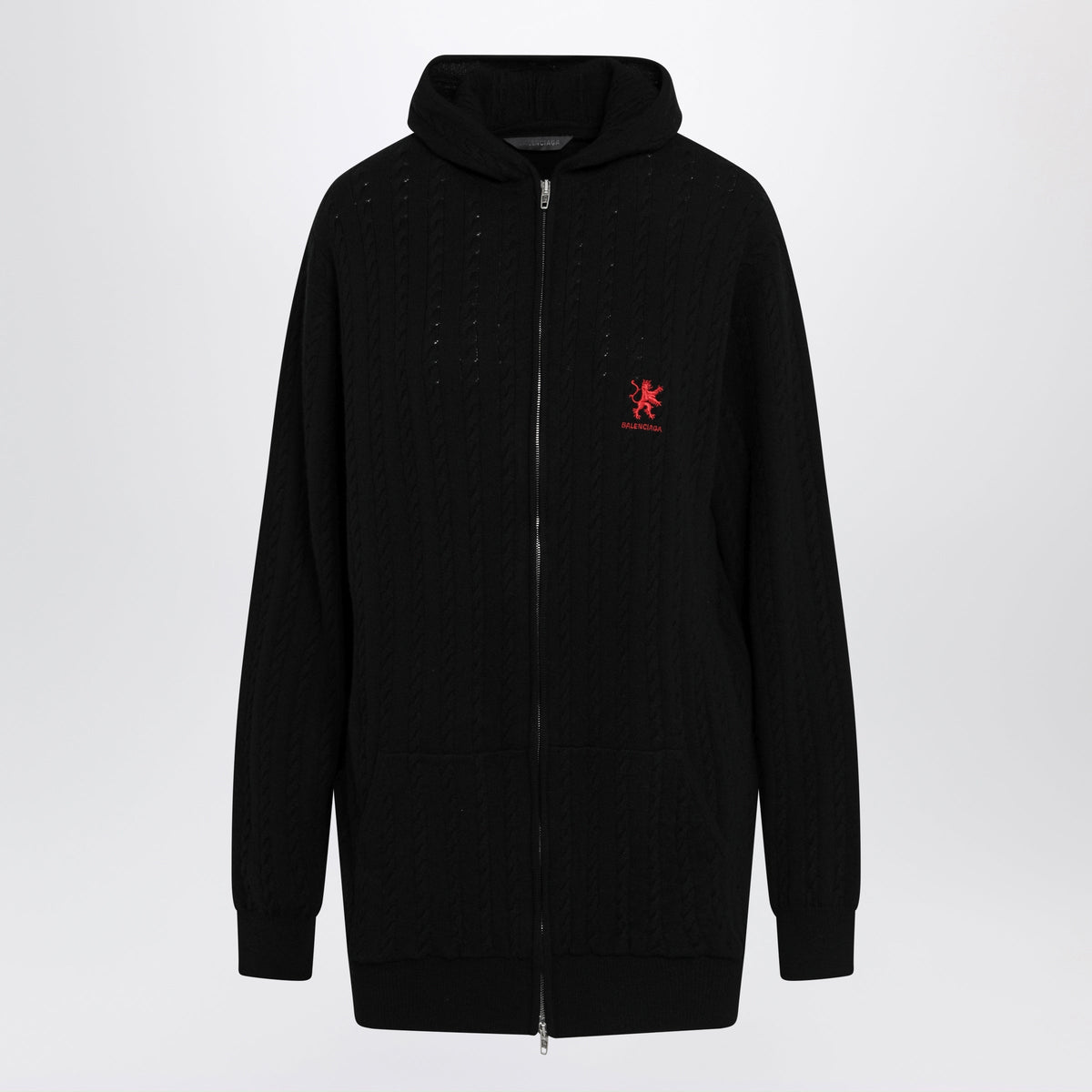 Balenciaga Black Wool Mini Cardigan Dress Women BALENCIAGA